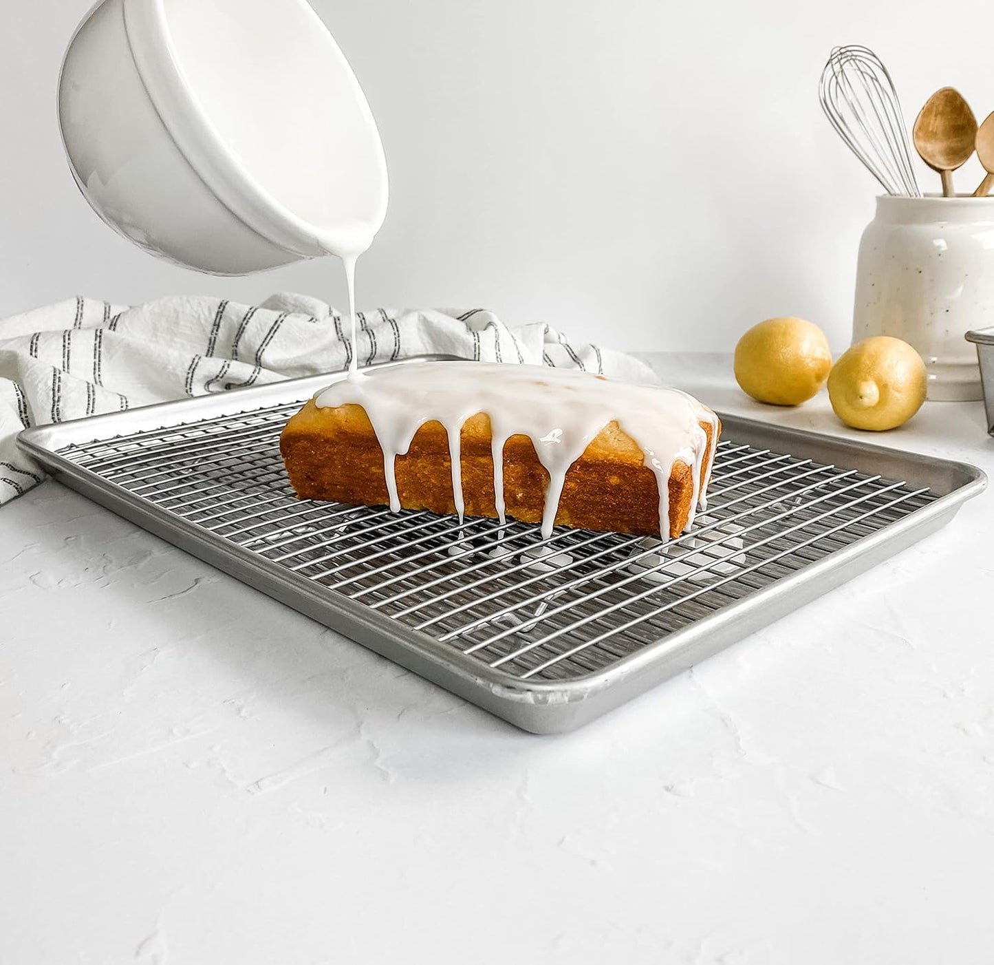 USA Pan Bakeware Half Sheet Baking Pan and Bakeable Nonstick and Cooli