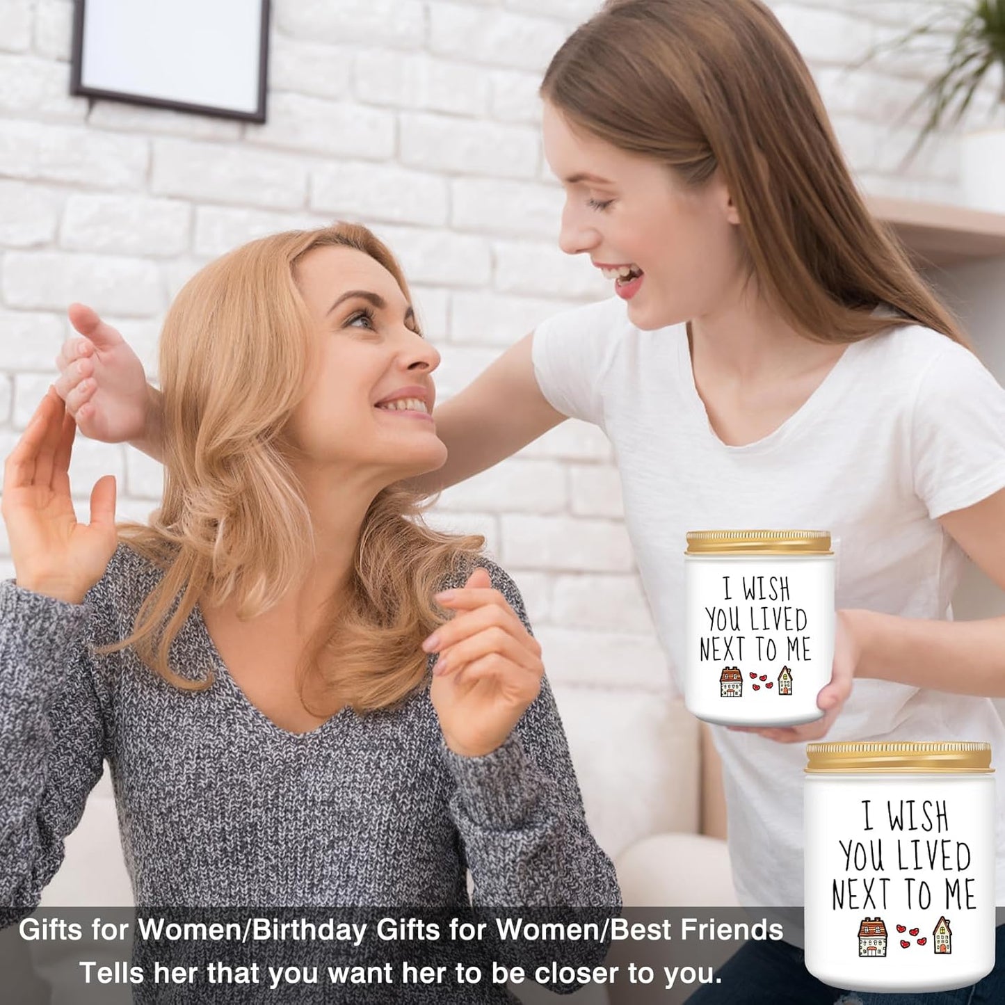 Homsolver Gifts for Women, Birthday Gifts for Women, Friendship Gift for Woman, Best Friend, Her, BFF, Sister, Bestie, Mom - Funny Lavender Scented Candles