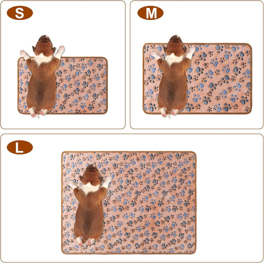 1 Pack 3 Blankets Super Soft Fluffy Premium Fleece Pet Blanket Flannel