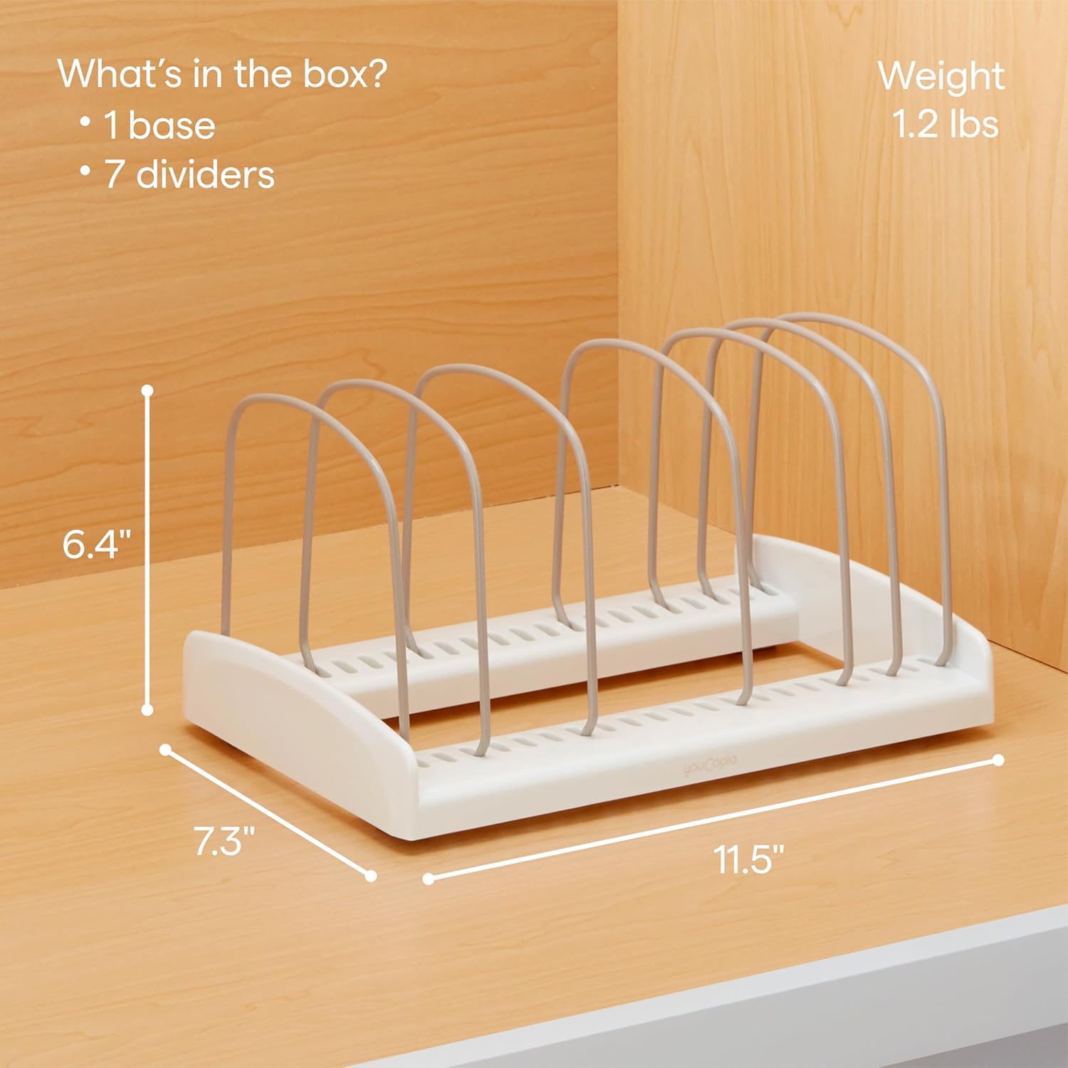YouCopia StoreMore Bakeware Rack with Tall Steel Wires, Adjustable Pan