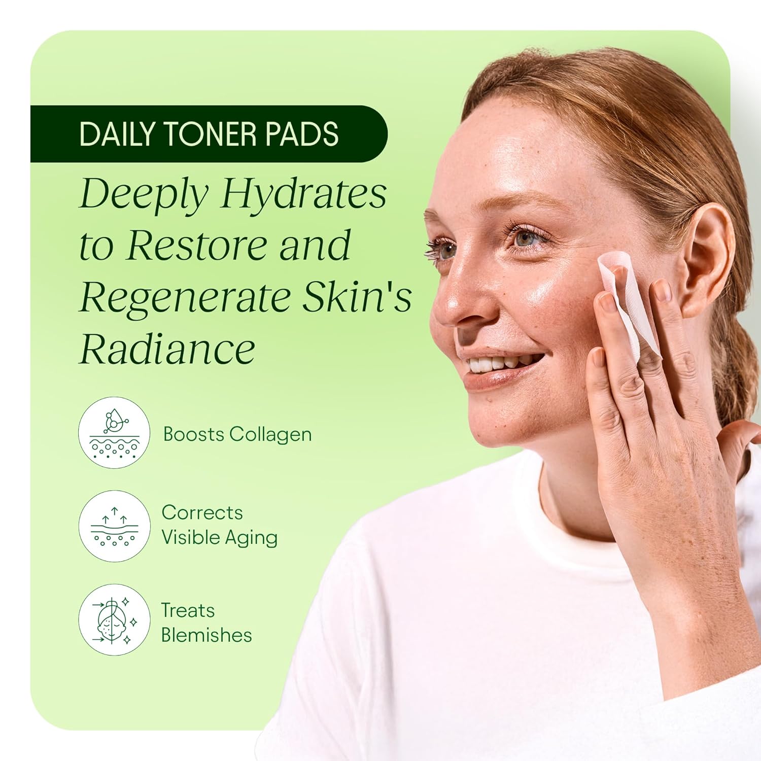 JiYu Toning Polish Pads - Korean Skincare for Dark Spots, Wrinkles & D