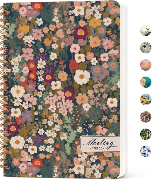 Meeting Notebook for Work Organization - Work notebook with action ite