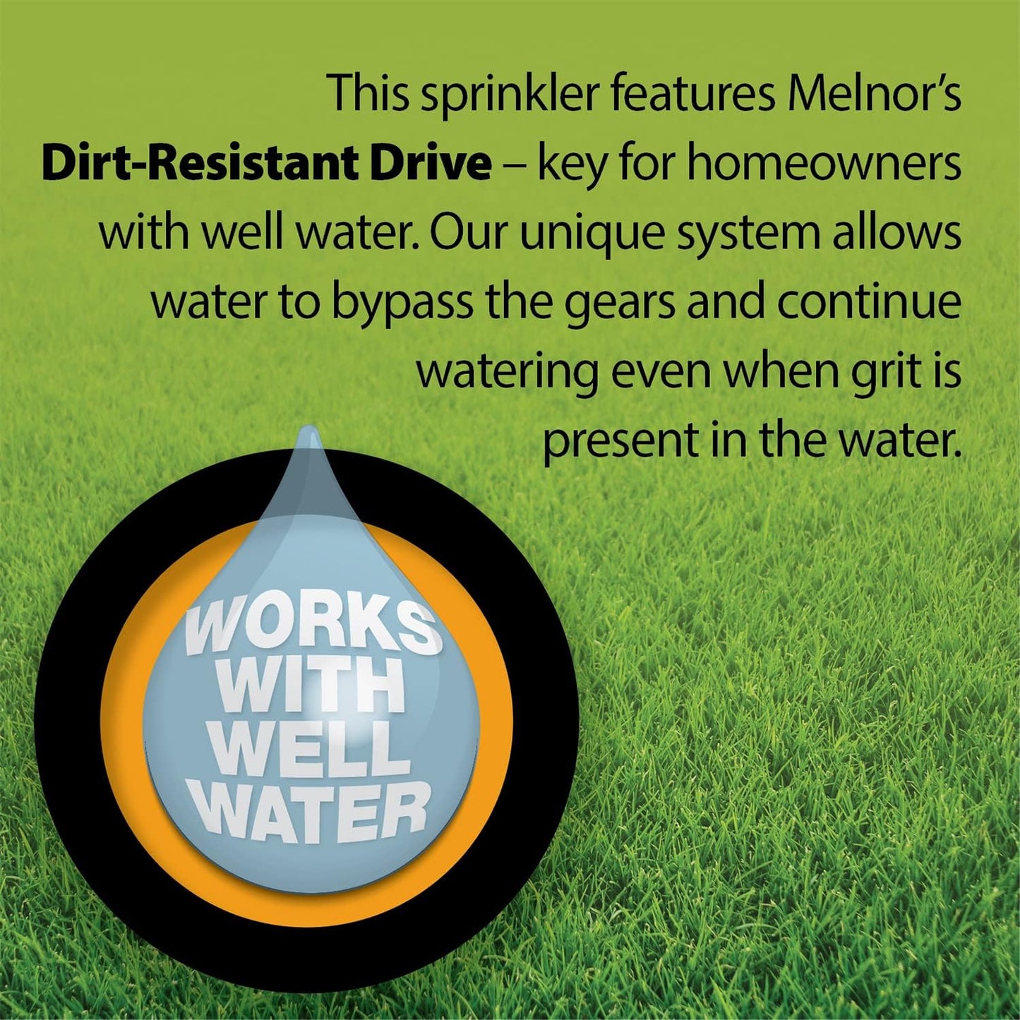 Melnor 65154AMZ XT Turbo Oscillating Sprinkler, Metal Base, 4,500 sq. 