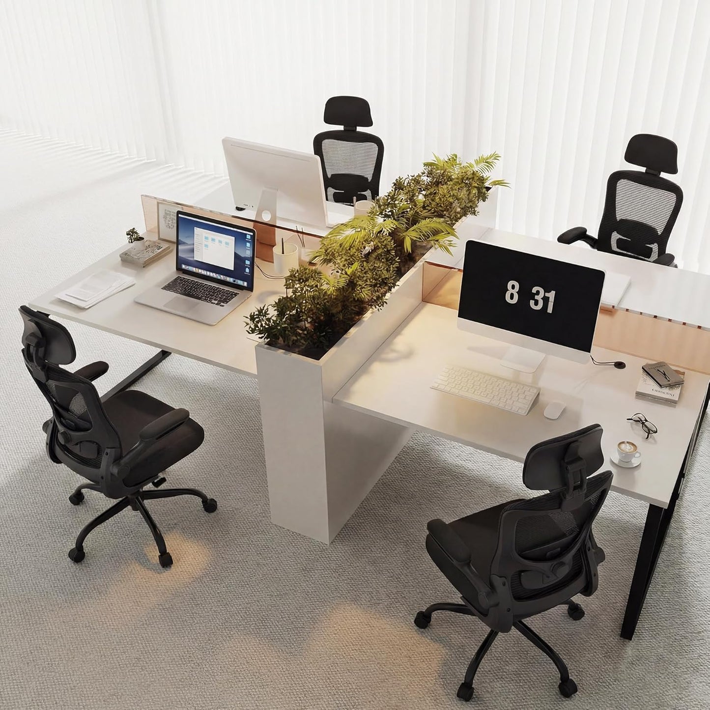 Ergonomic Office Chair, High Back Mesh Desk Chair with Adjustable Lumb