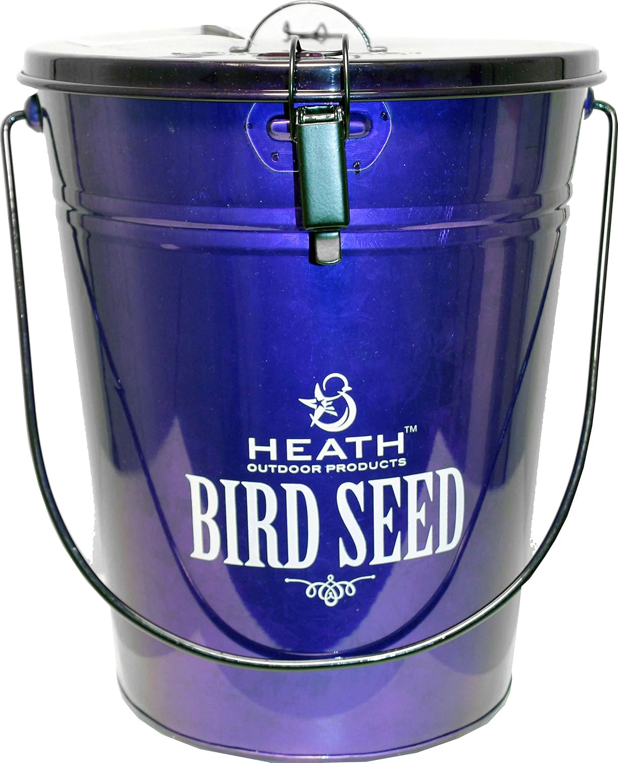 Heath 21702 Bird Seed Storage Container, Rodent Resistant, Purple