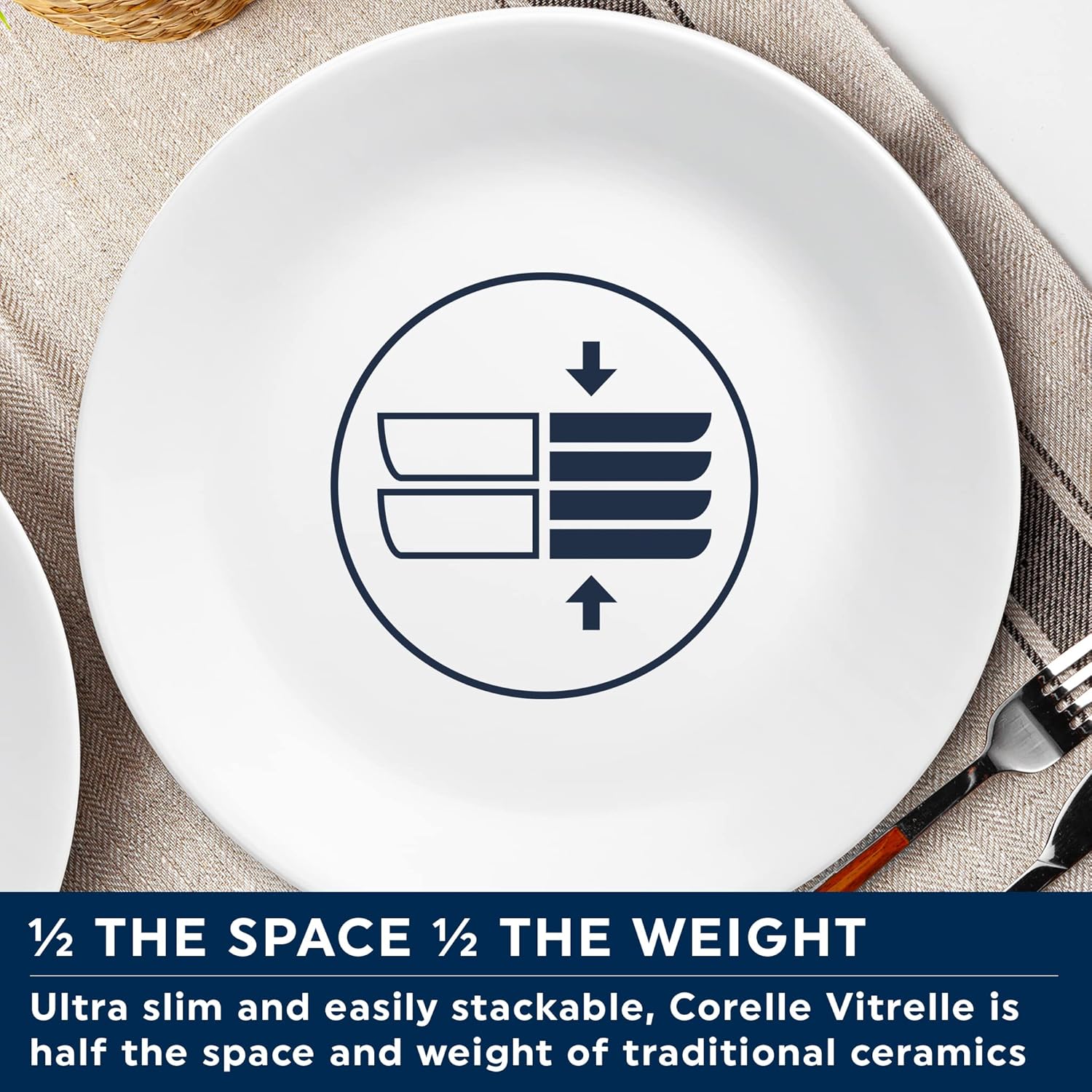 Corelle 12pc Bella Faenza Dinnerware Set for 4 - 3X More Durable Glass