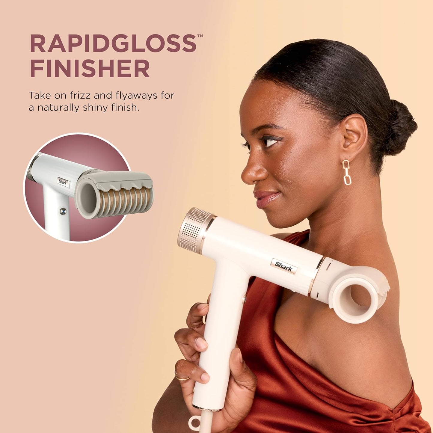 Shark Hair Dryer | SpeedStyle | No Heat Damage Hair Styling Tool | 3 S