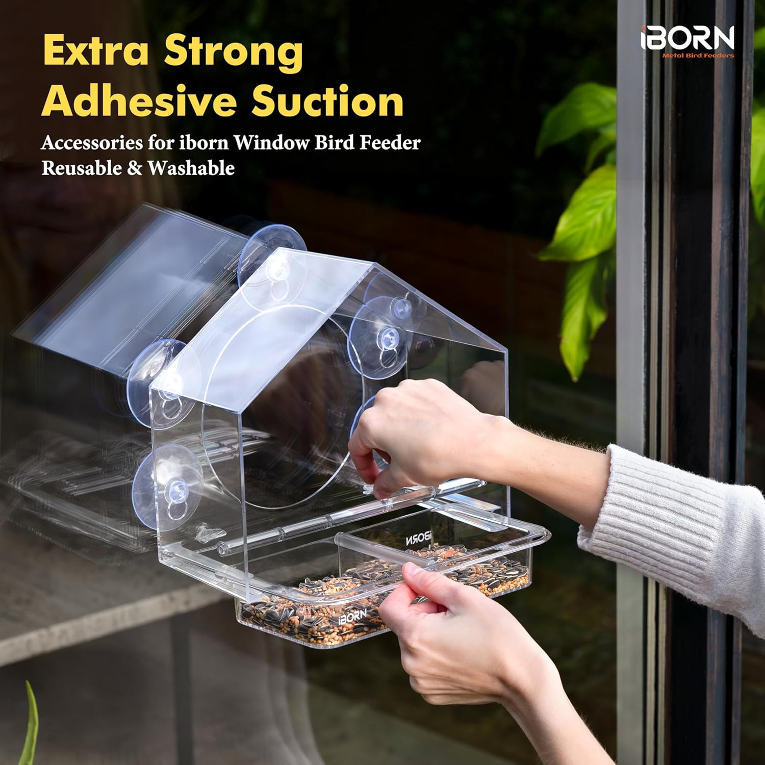 iBorn Bird Feeder Suction Cup, for iBorn Window Bird Feeder/Mini Hummi