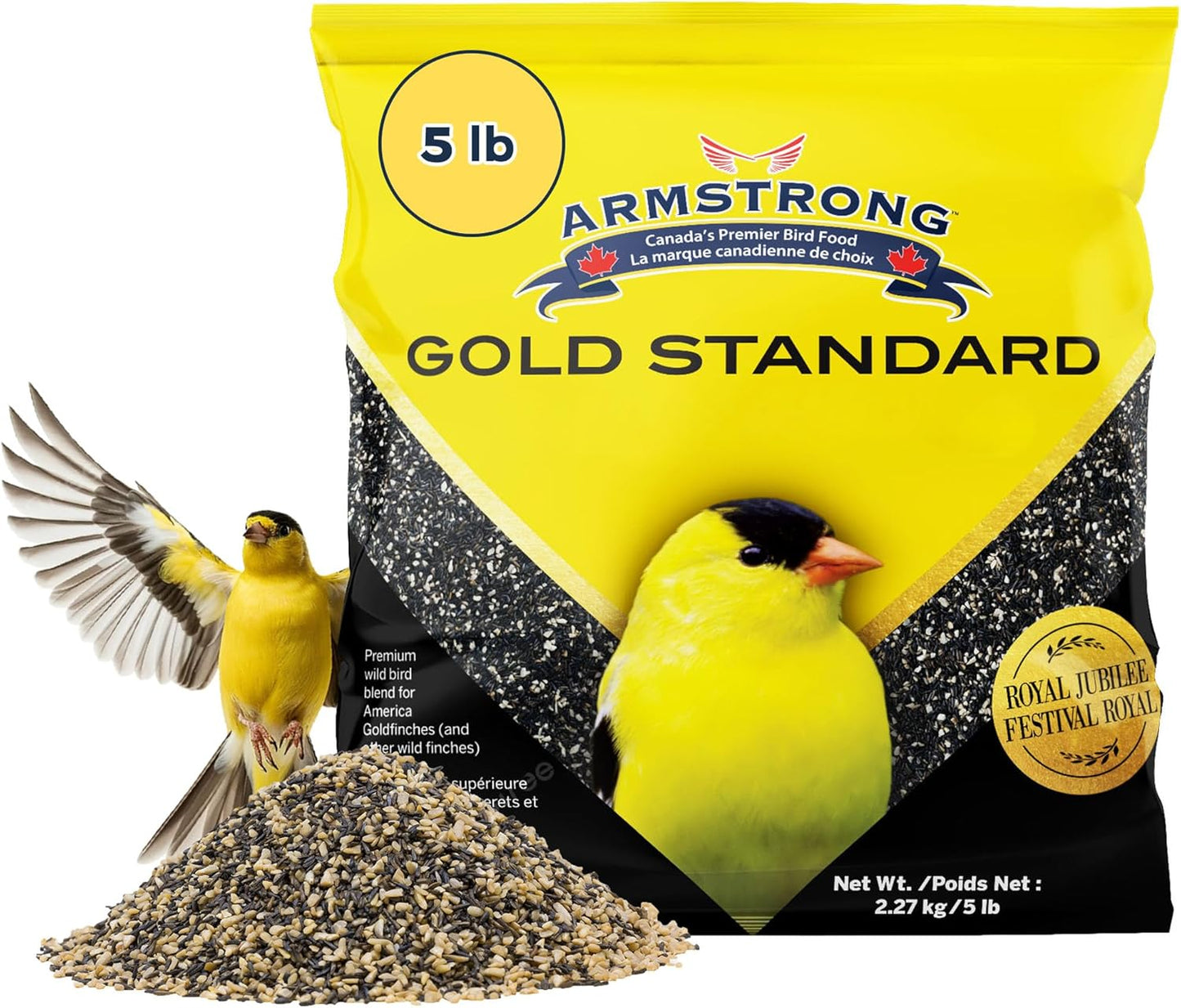 Armstrong Bird Food Royal Jubilee Gold Standard Blend, 5 Pounds - with