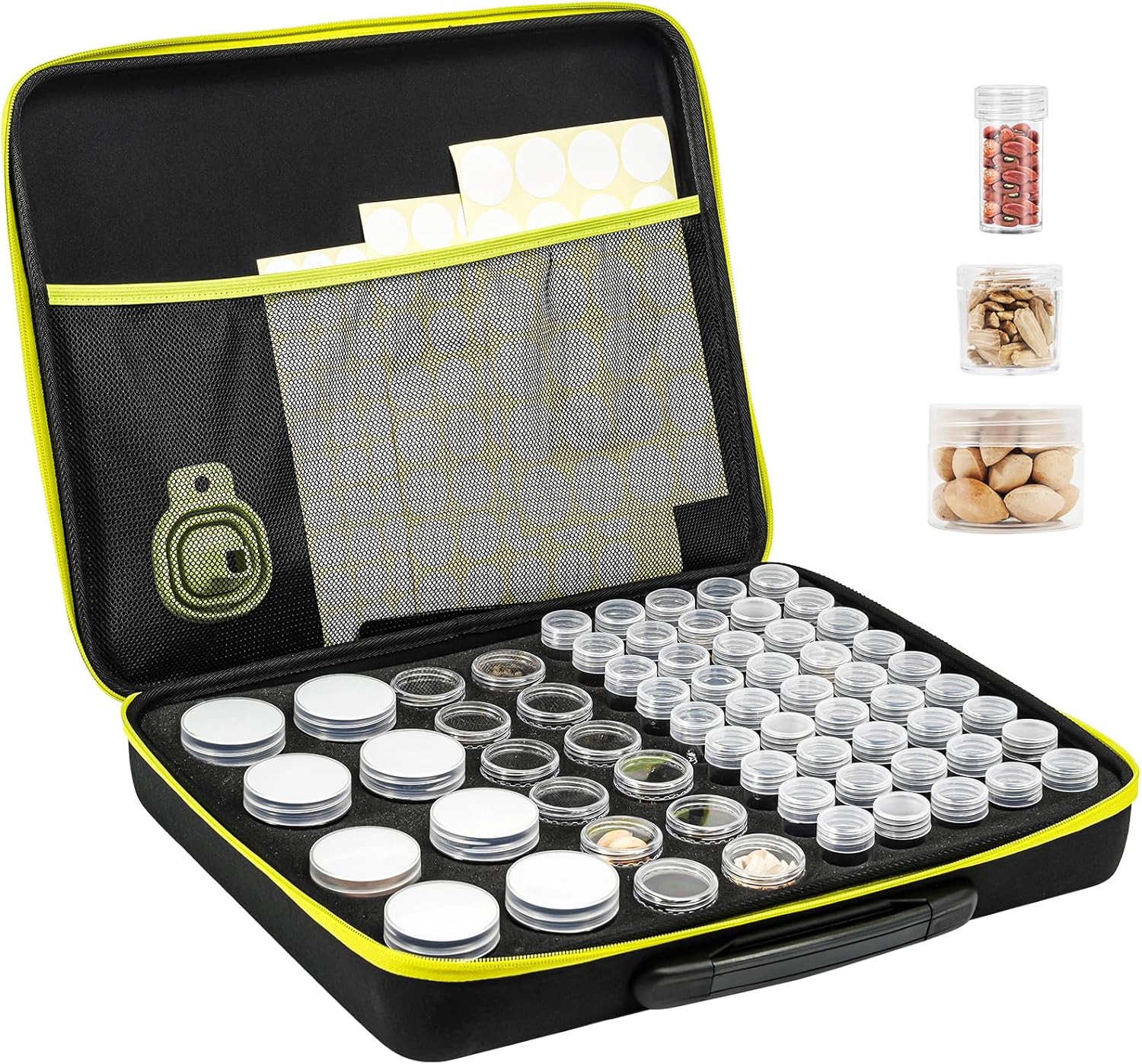 ProCase 65 Slots Seed Storage Organizer Sorter Box, Sturdy Seed Bank S