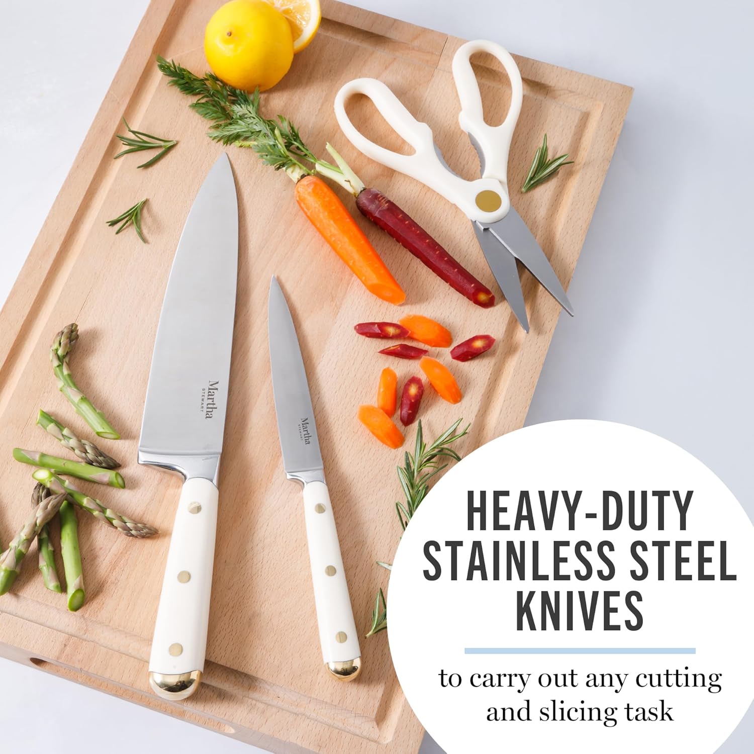 Martha Stewart 16 Piece Lockton High Carbon Stainless Steel Cutlery Ki