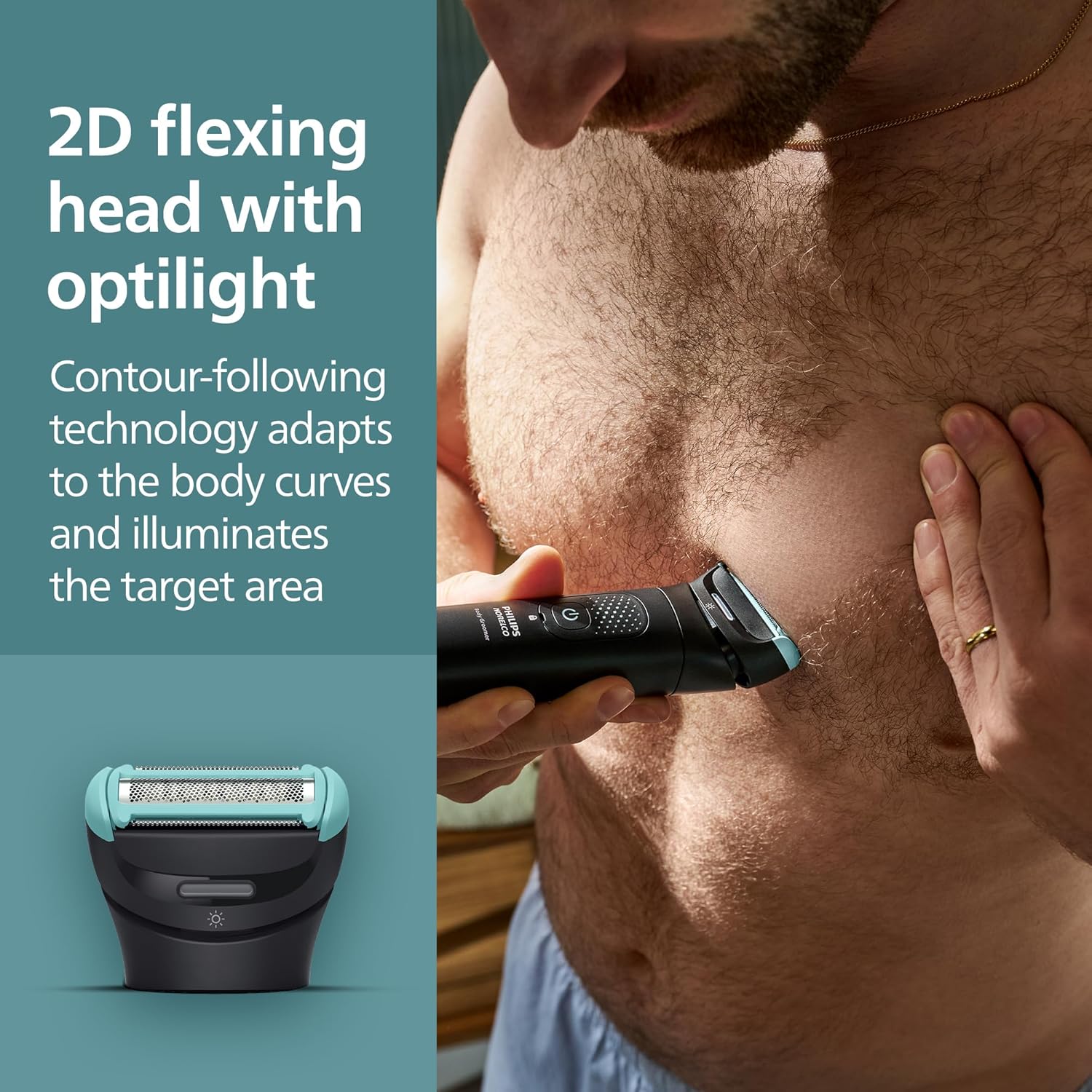 Philips Norelco Body Groomer 7000 Series, Waterproof Men's Full Body G