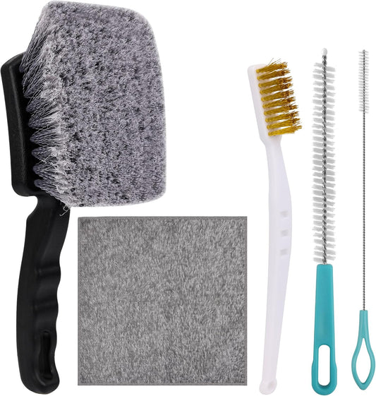 5Pcs Bird Bath Brush Kit, Larbeti 1P Hard Silk Bristle Bird Bath Clean
