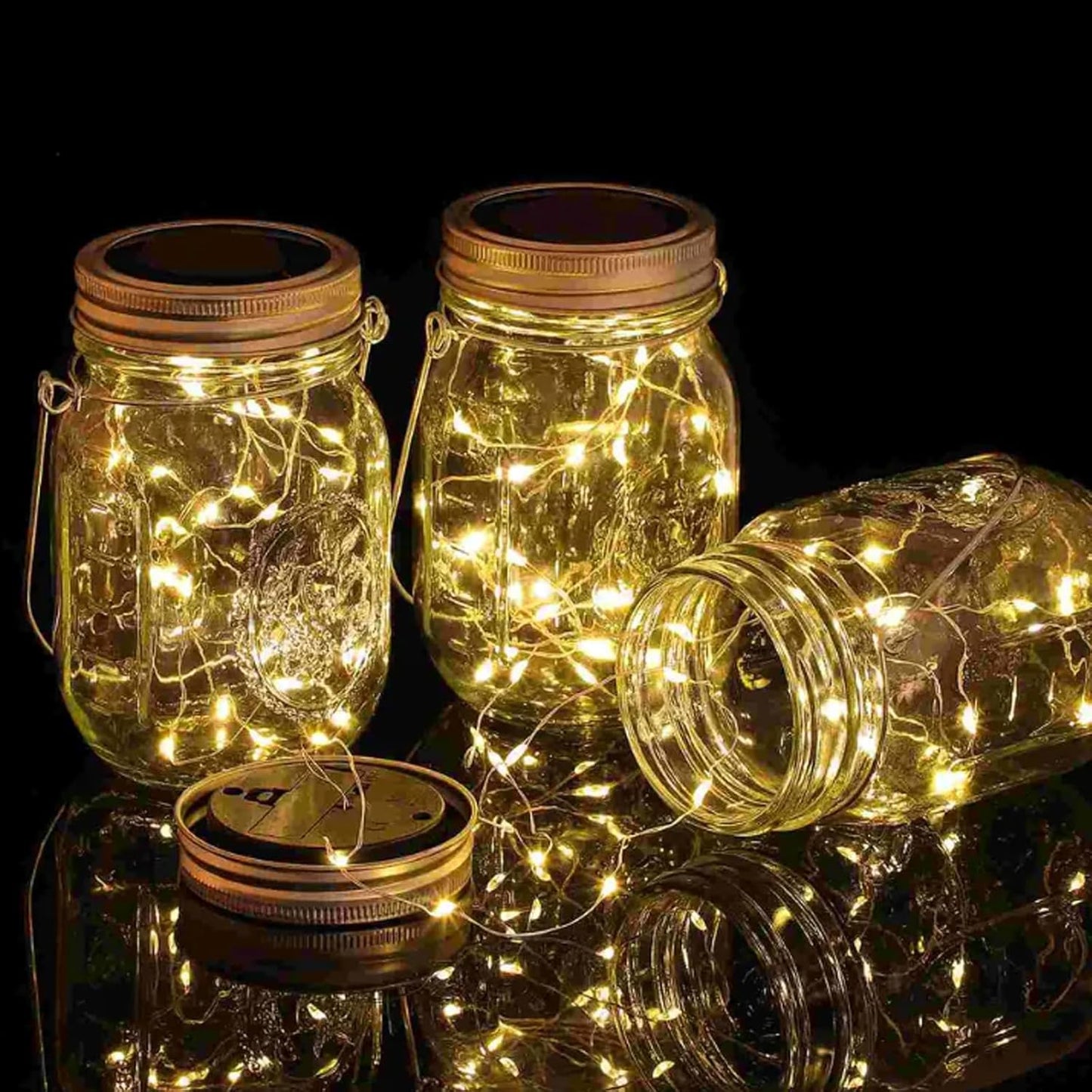 16 Pack Stainless Steel Mason Jar Hangers,Silver Stainless Steel Jars 