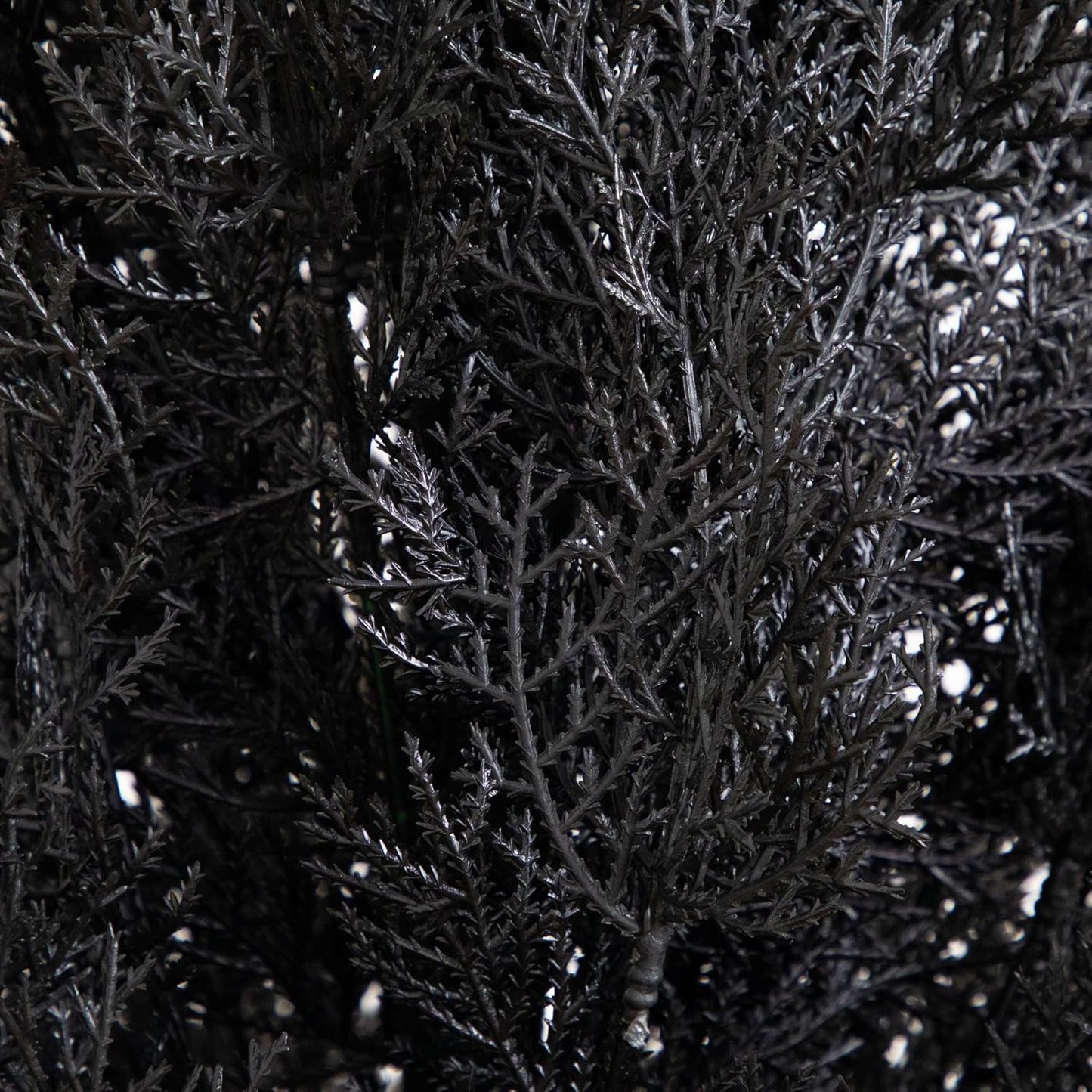 Nearly Natural 6ft UV Resistant Artificial Halloween Black Cedar Tree - Indoor/Outdoor