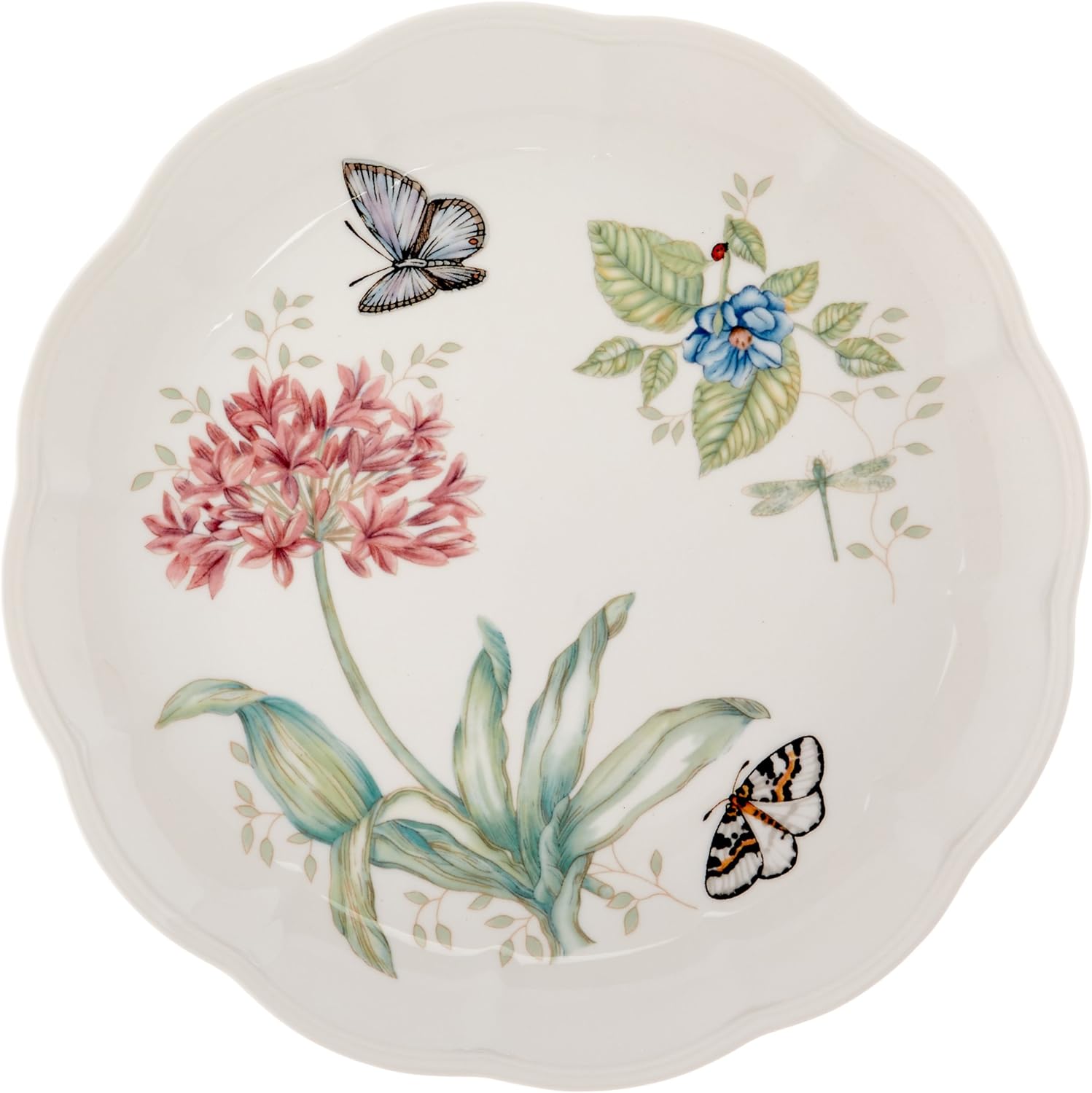 Lenox Dinnerware Set, Butterfly Meadow 18-Piece Set, Service For 6, Wh