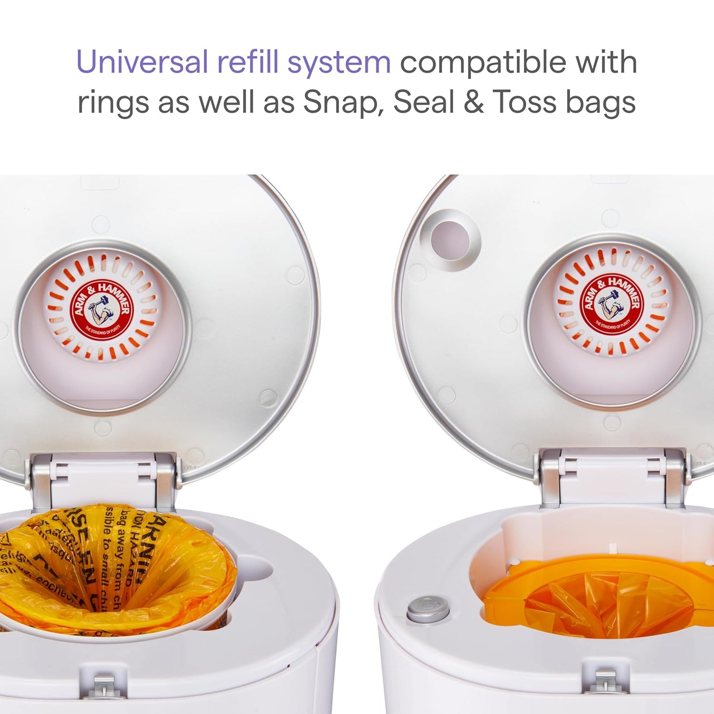 Munchkin® STEP™ Diaper Pail Powered by Arm & Hammer, #1 in Odor Contro
