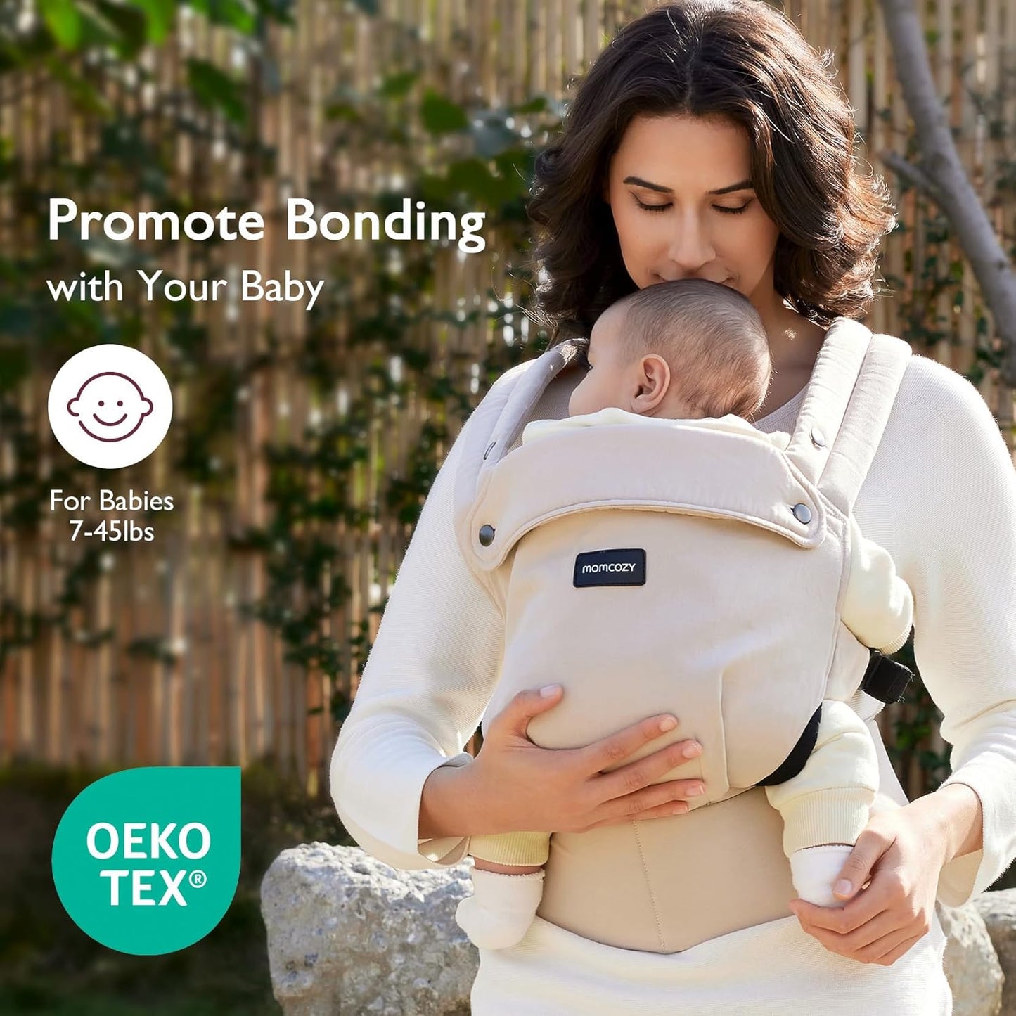 Momcozy Baby Carrier - Ergonomic, Cozy and Lightweight Carrier for 7-4