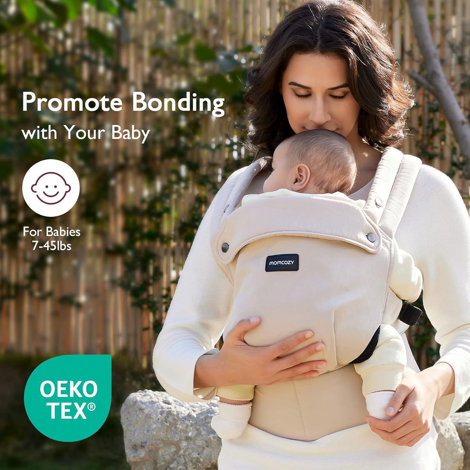 Momcozy Baby Carrier - Ergonomic, Cozy and Lightweight Carrier for 7-4