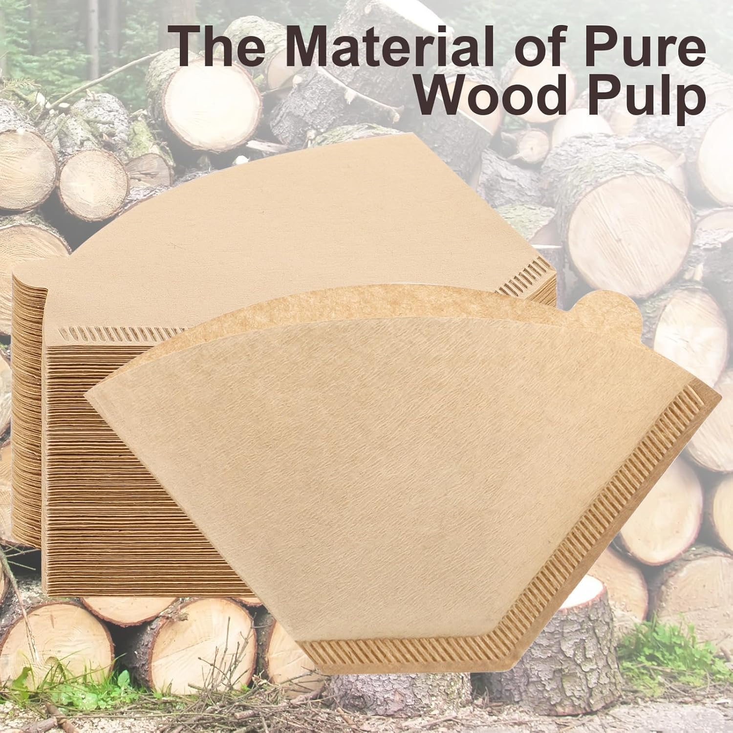 200 Count Coffee Filter #2, 2 Coffee Filters Cone Unbleached Disposabl
