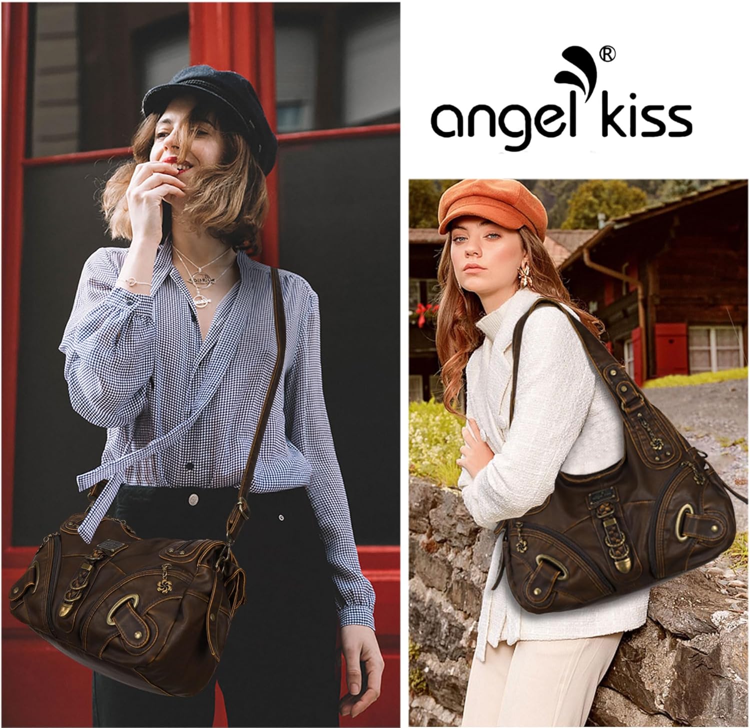 Angelkiss Hobo Purses and handbags for Women Satchel Handbag Women Pur