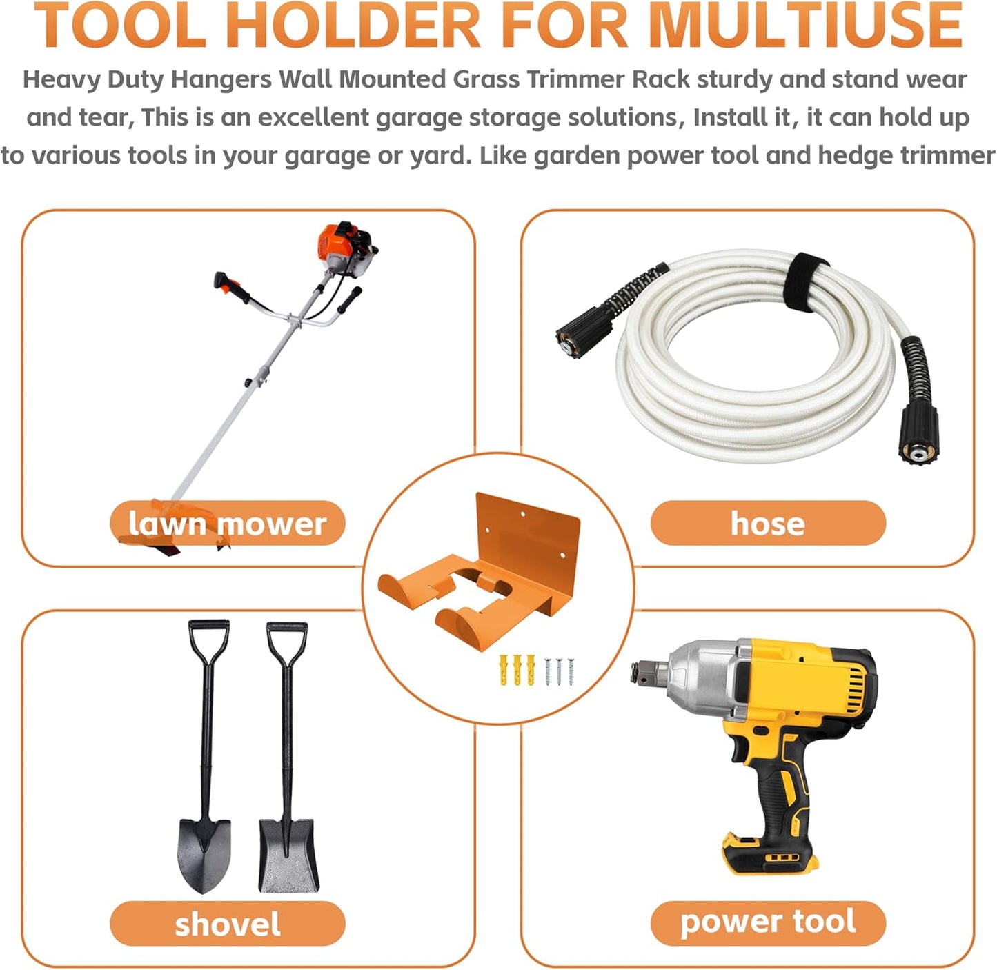 Garage Organizer Wall Hanger Garden Tool Rack for Stihl Trimmer Hedge Trimmer Garage Tools