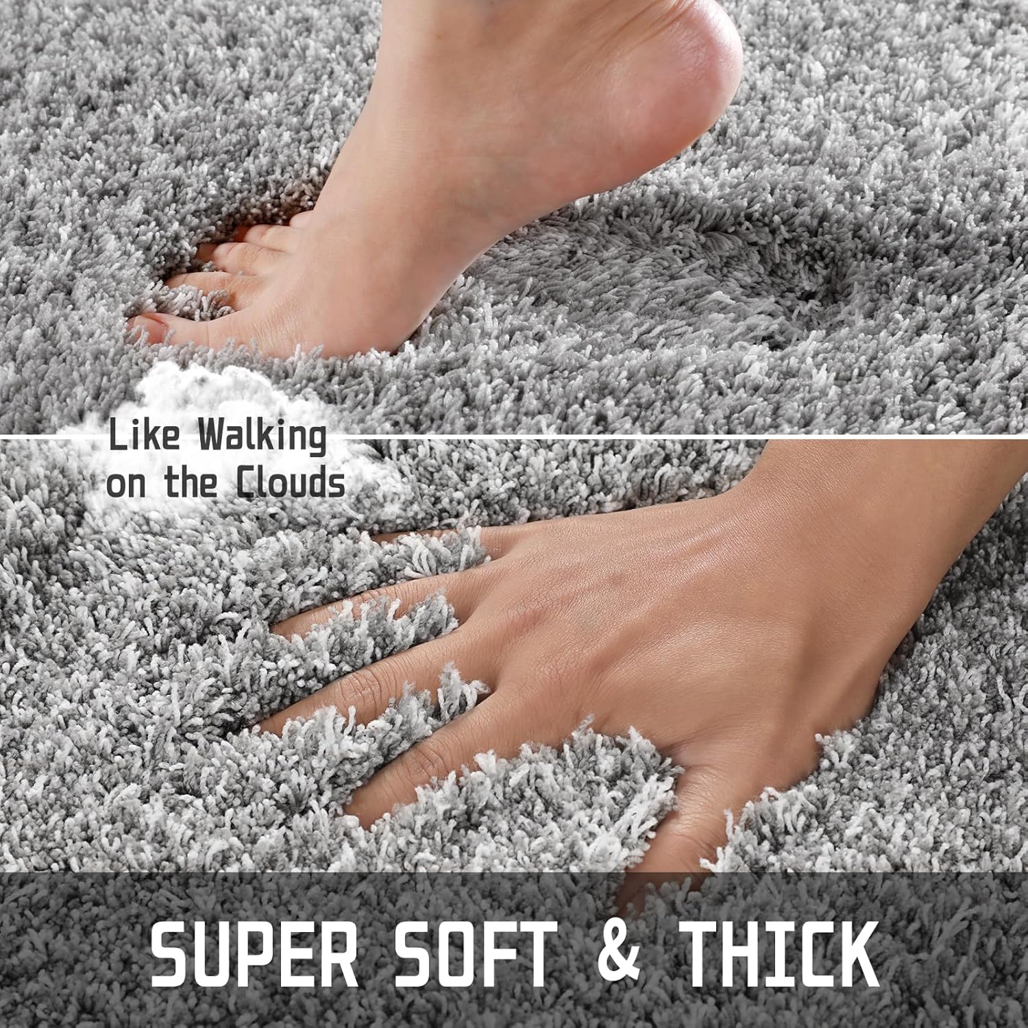 Yimobra Bathroom Rugs Non Slip Washable, Ultra Soft and Water Absorben