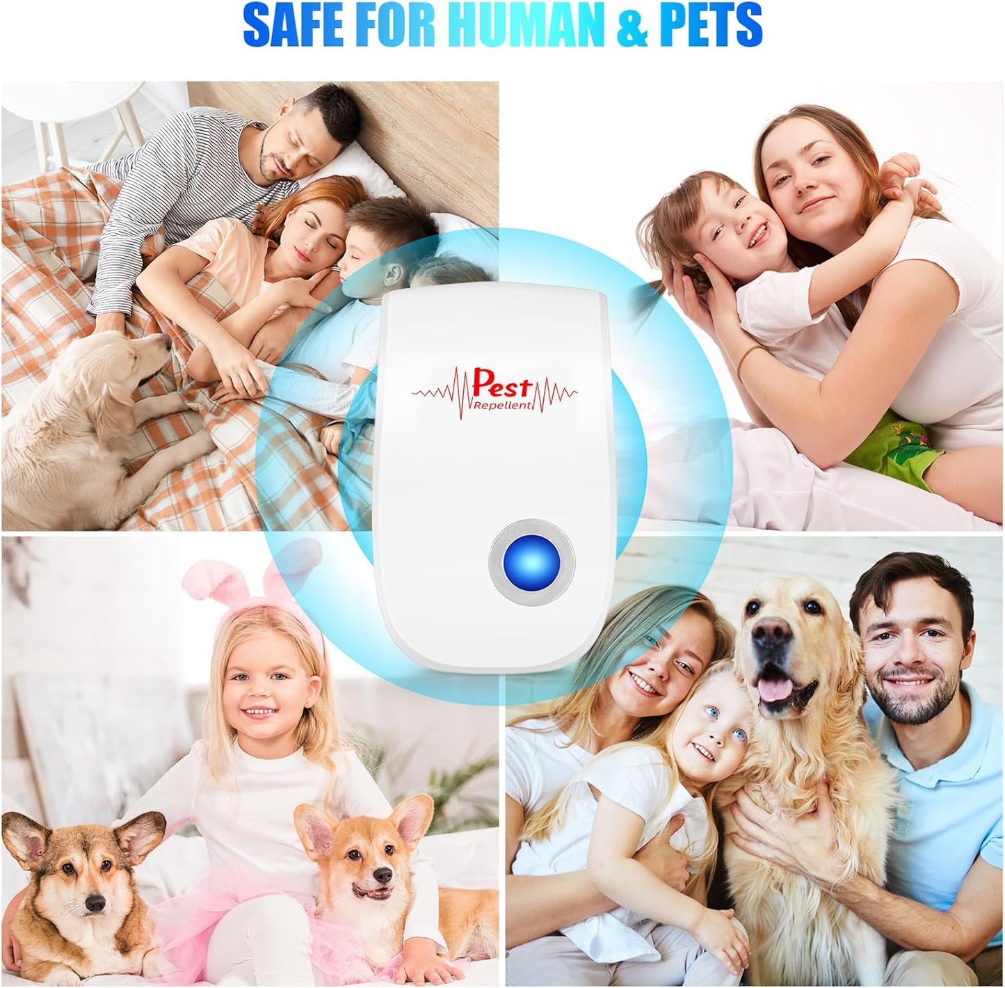 2026 10Pack Ultrasonic Pest Control Repeller Electronic Mouse Repellen