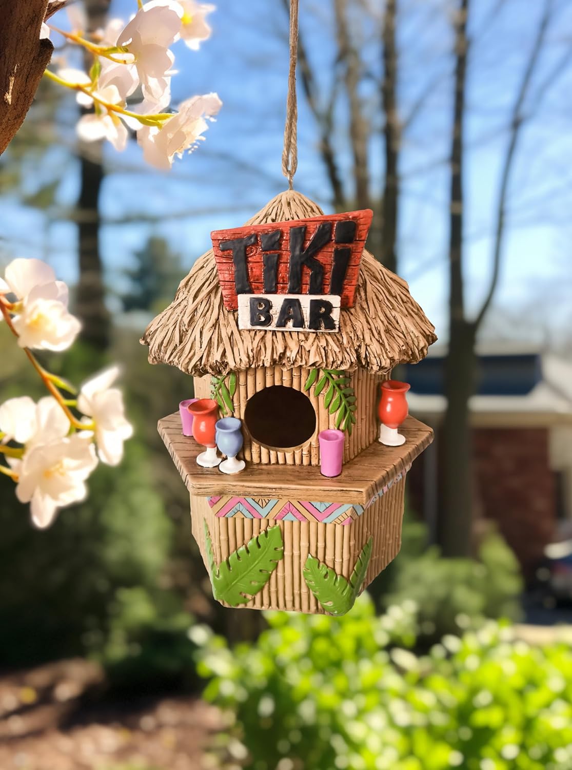 Spoontiques - Birdhouse - Garden Décor - Decorative Bird House for Yar