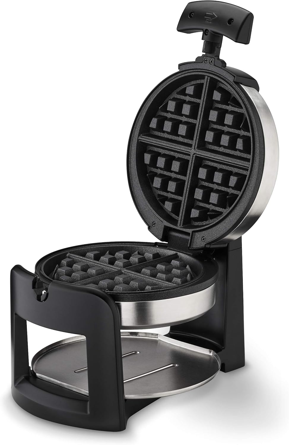 Cuisinart Round Flip Belgian Waffle Maker, 1" thick Belgian-style Waffle, WAF-F30NAS