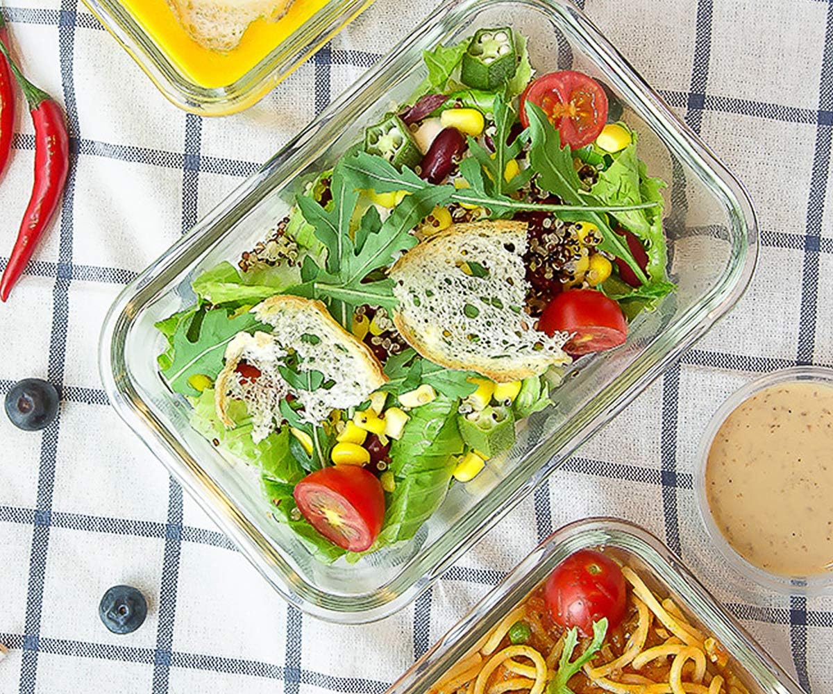 [8-Pack,30 oz]Glass Meal Prep Containers,Glass Food Storage Containers