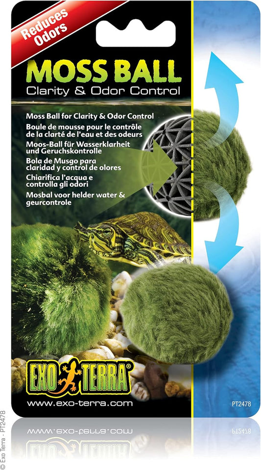Exo Terra Moss Ball, Water Clarity and Odor Control for Aqua-Terrarium