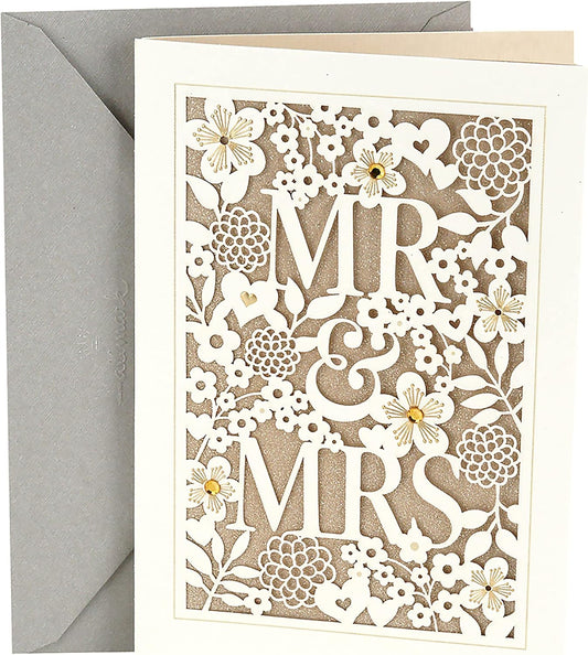 Hallmark Wedding Card (Mr. & Mrs.)