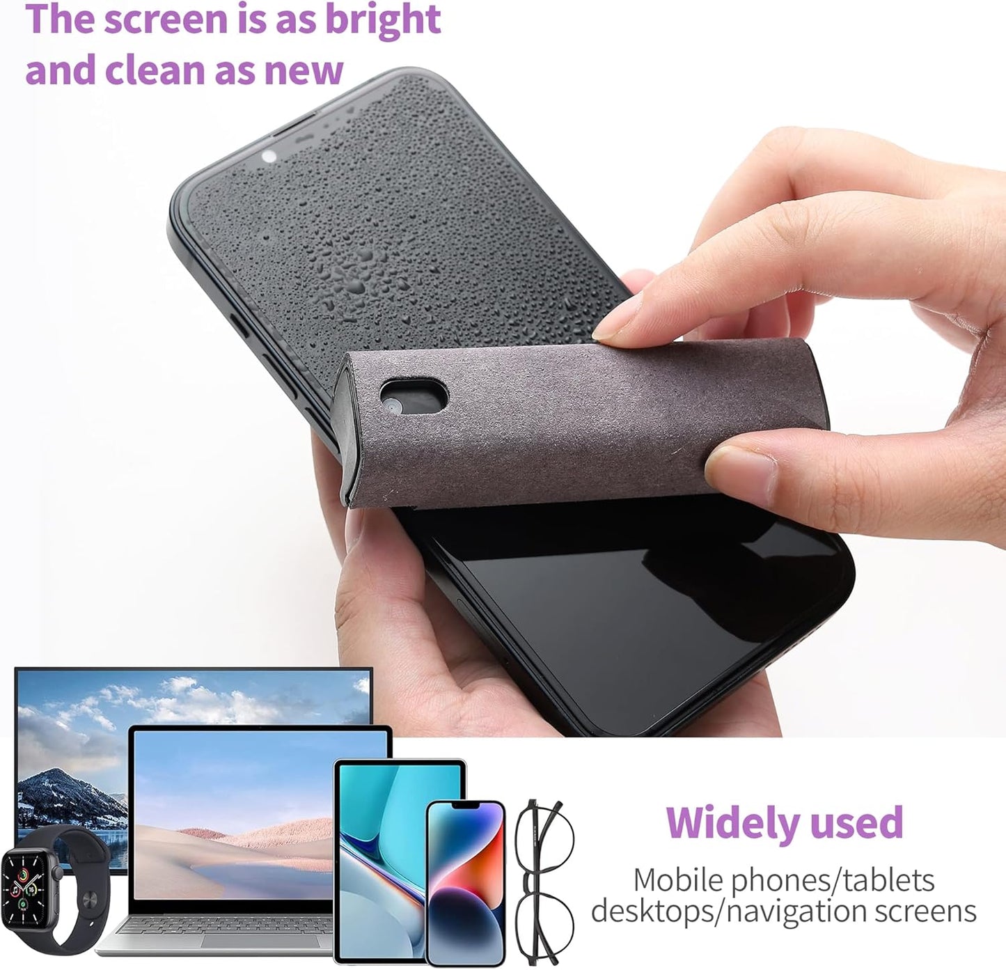 Touchscreen Screen Cleaner Kit 2 Pcs, Phone, Tablet and Car Screen Cle