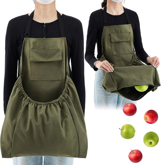 Gardening Apron Harvest Apron with Release Pockets, Gift for Women & M