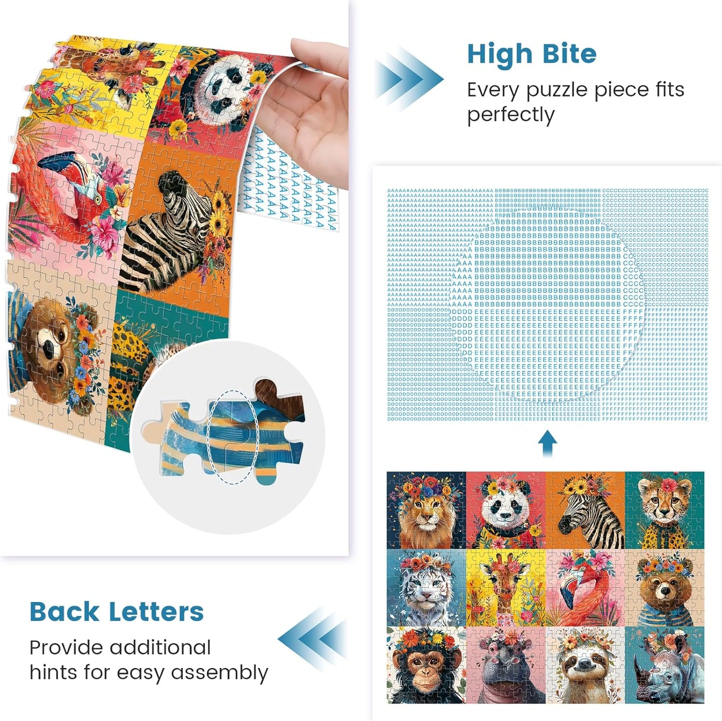 500 Piece Puzzles for Adults,Beautiful Wild Animals Jigsaw Puzzle for 