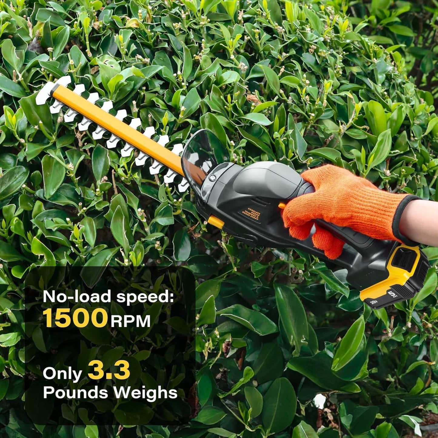 Hedge Trimmer Cordless for DEWALT 20V MAX Battery, 1500RPM Grass Trimm