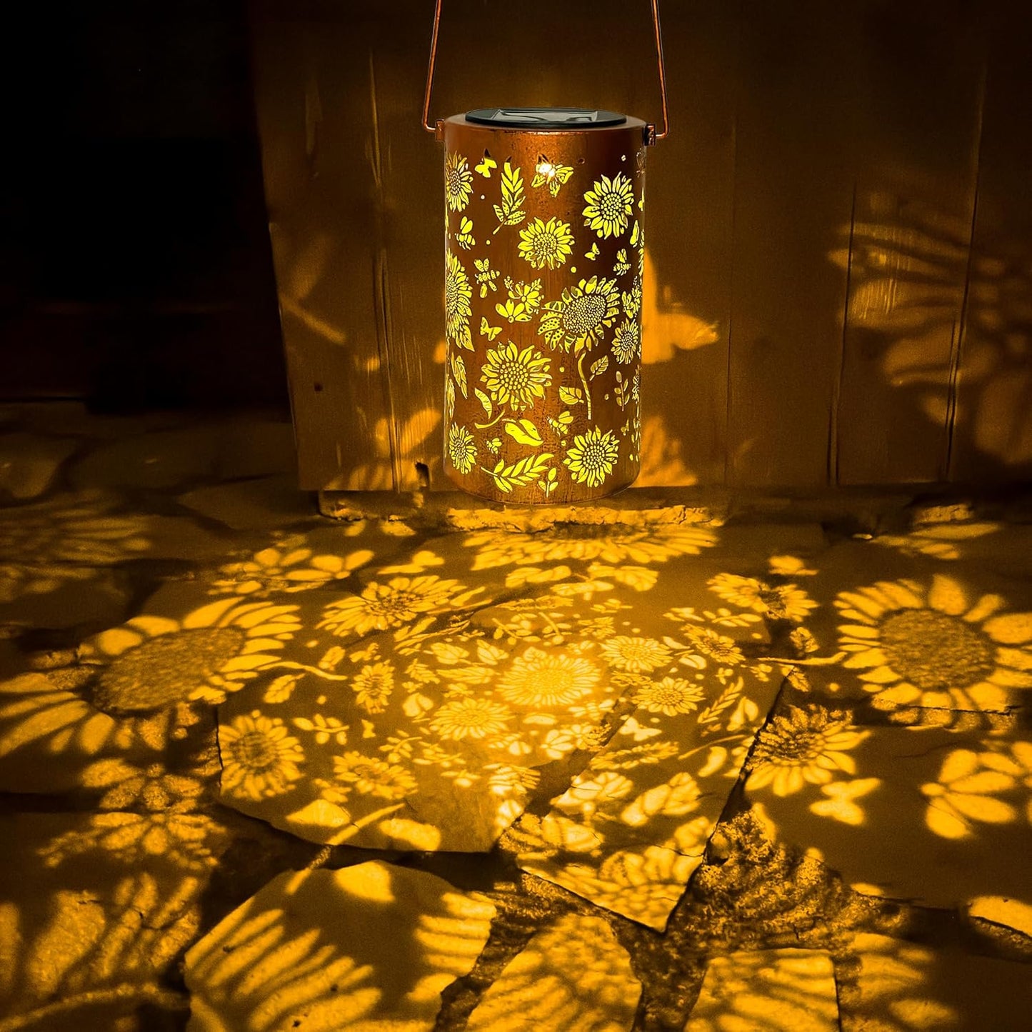 Birthday Gifts for Women Mom Grandma, Sunflower Solar Lanterns Outdoor
