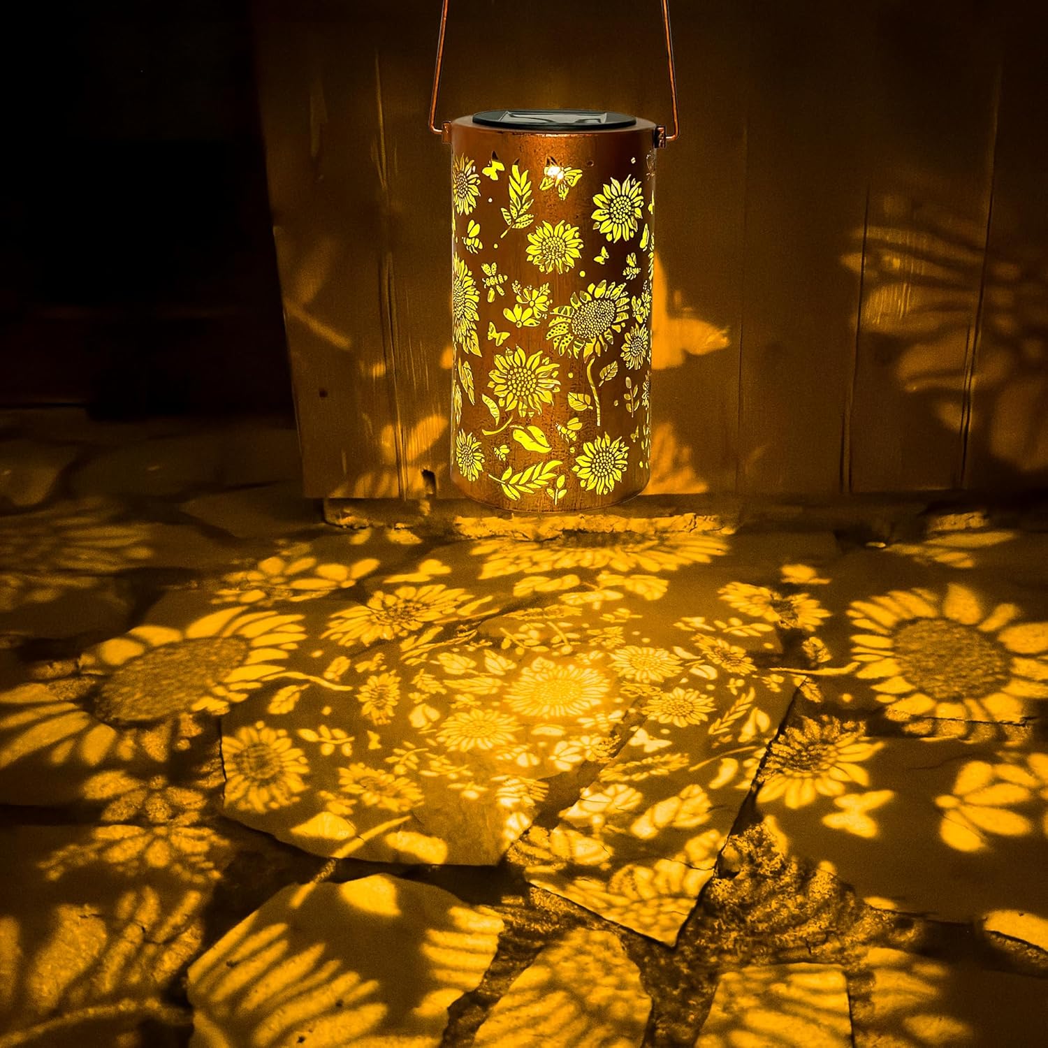 Birthday Gifts for Women Mom Grandma, Sunflower Solar Lanterns Outdoor