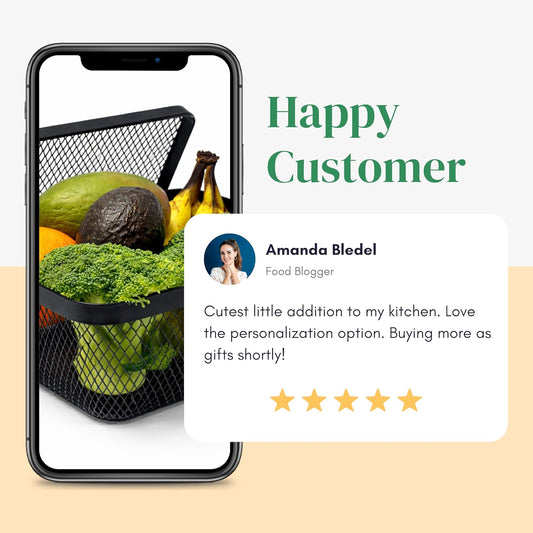 Garden Harvest Basket Gray Mesh Vegetable Hod with Bamboo Handle – Garden Baskets for Harvesting Fruits Vegetables Herbs, Durable Metal Wire Design for Gardeners (Gray Mesh Basket)