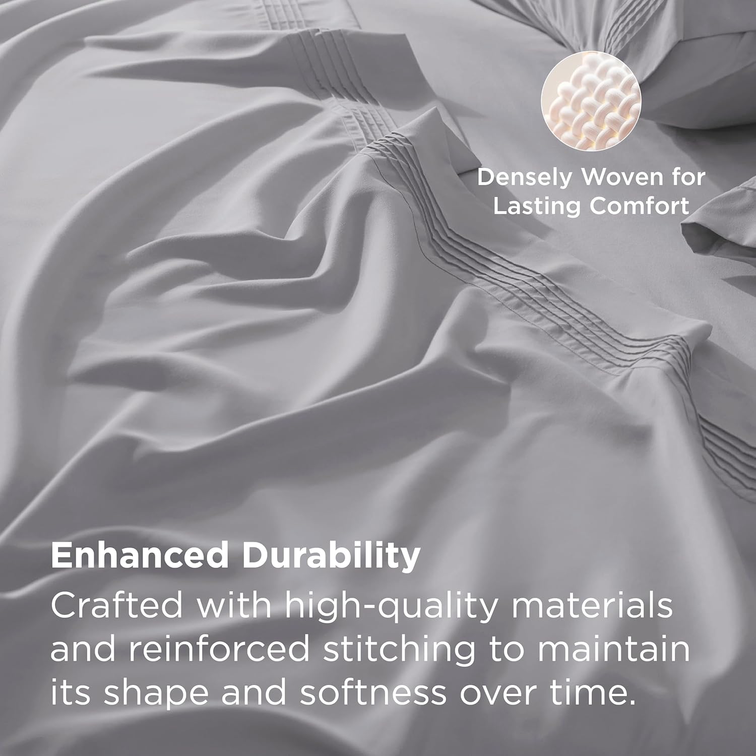 Bedsure Deep Pocket Queen Sheets Set - Fits Mattresses Up to 21 Inches