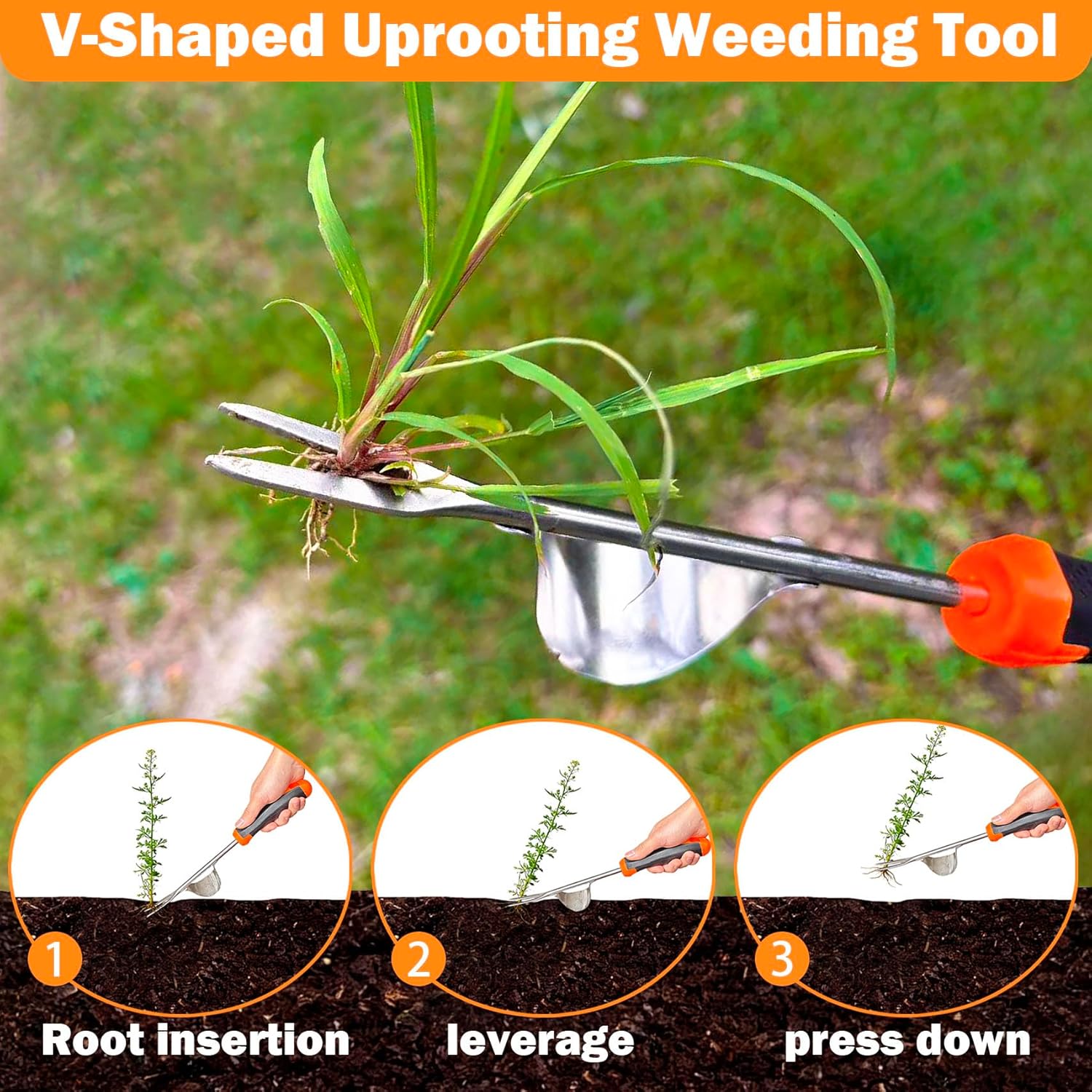 Weed Puller Tool, 2026 New Portable Hand Weeder Tool, Weeding Tool wit