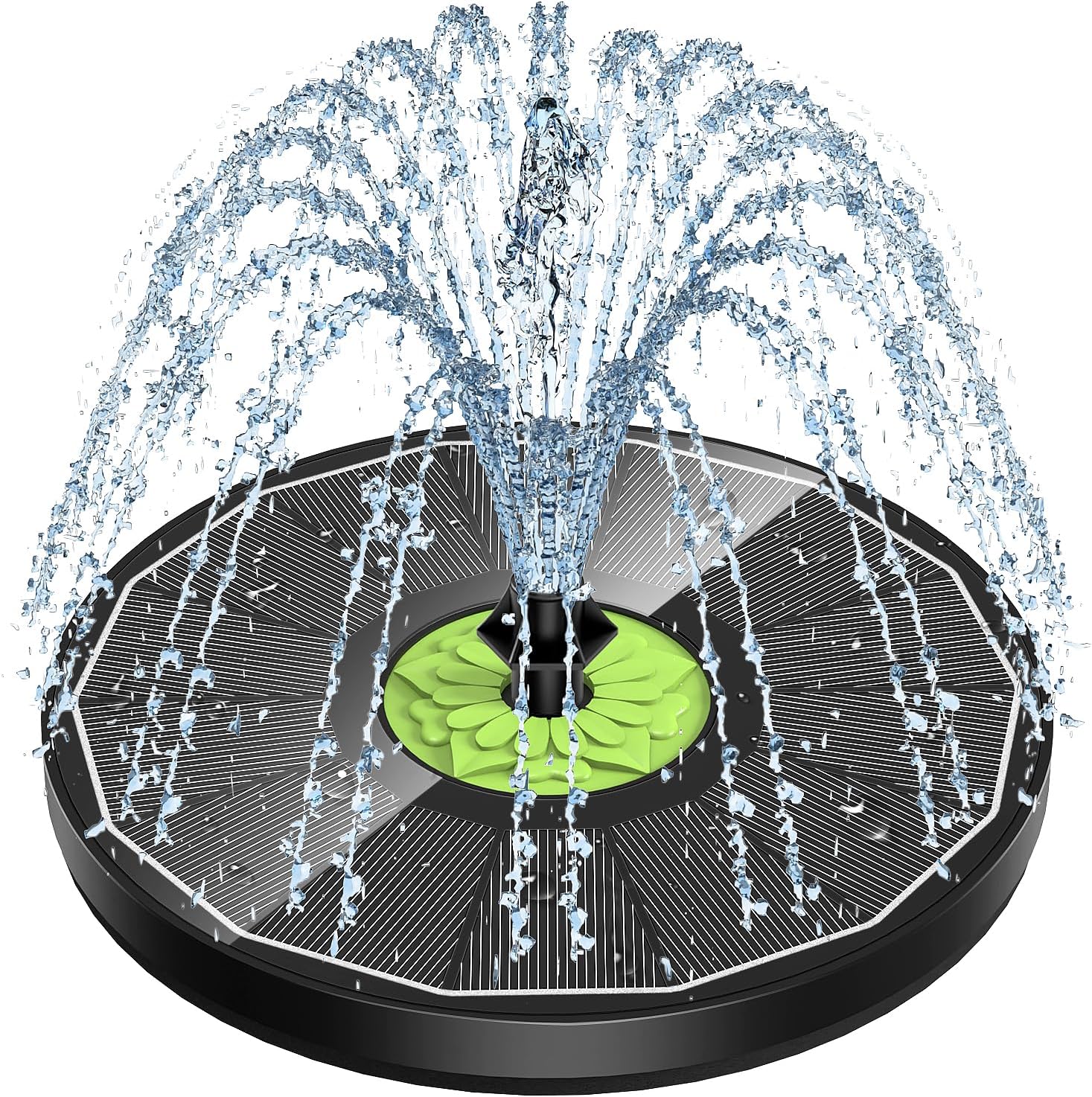 SZMP Upgraded 3.5W Full Glass Panel Solar Fountain for Bird Bath, Floa