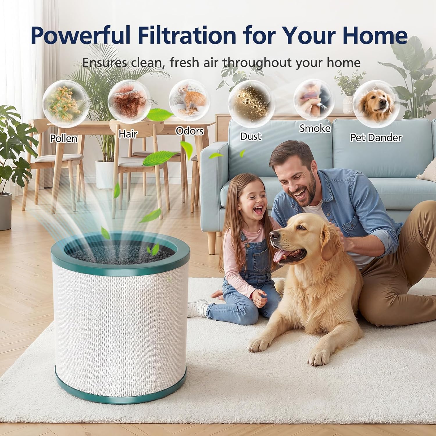 TP01 HEPA Filter Replacement Compatible Only with Dyson Tower Purifier