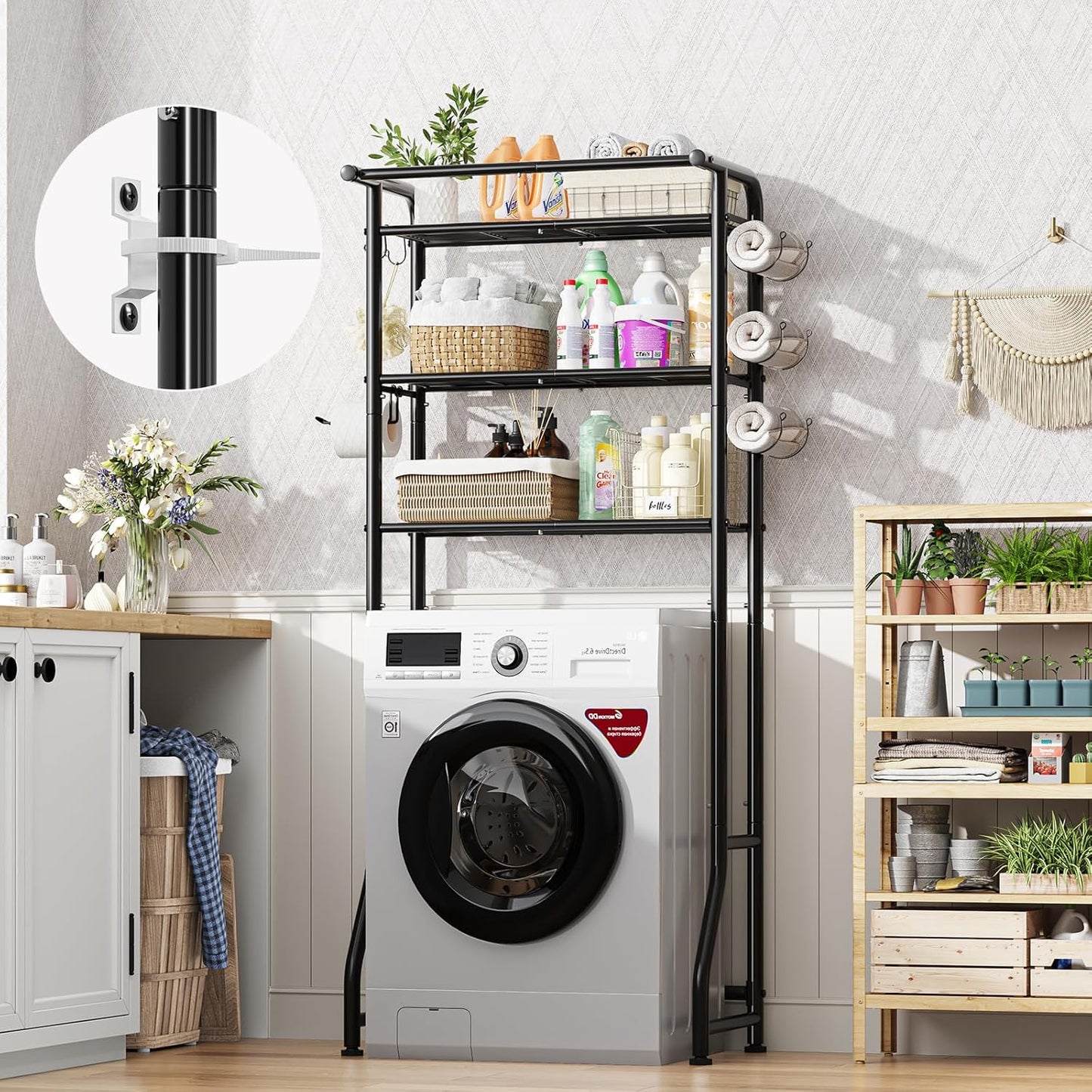Simple Trending Over The Toilet Storage Cabinet, Metal Bathroom Shelf 