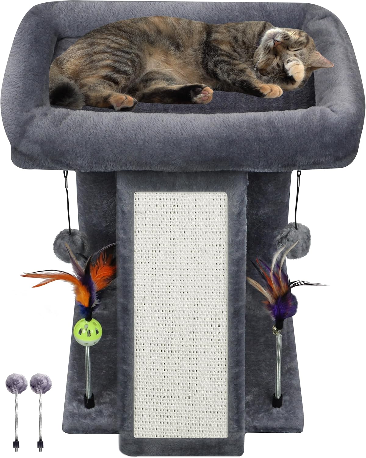 TWDEPART Cat Tree Tower with Cat Scratching Post for Indoor Cats, Acti