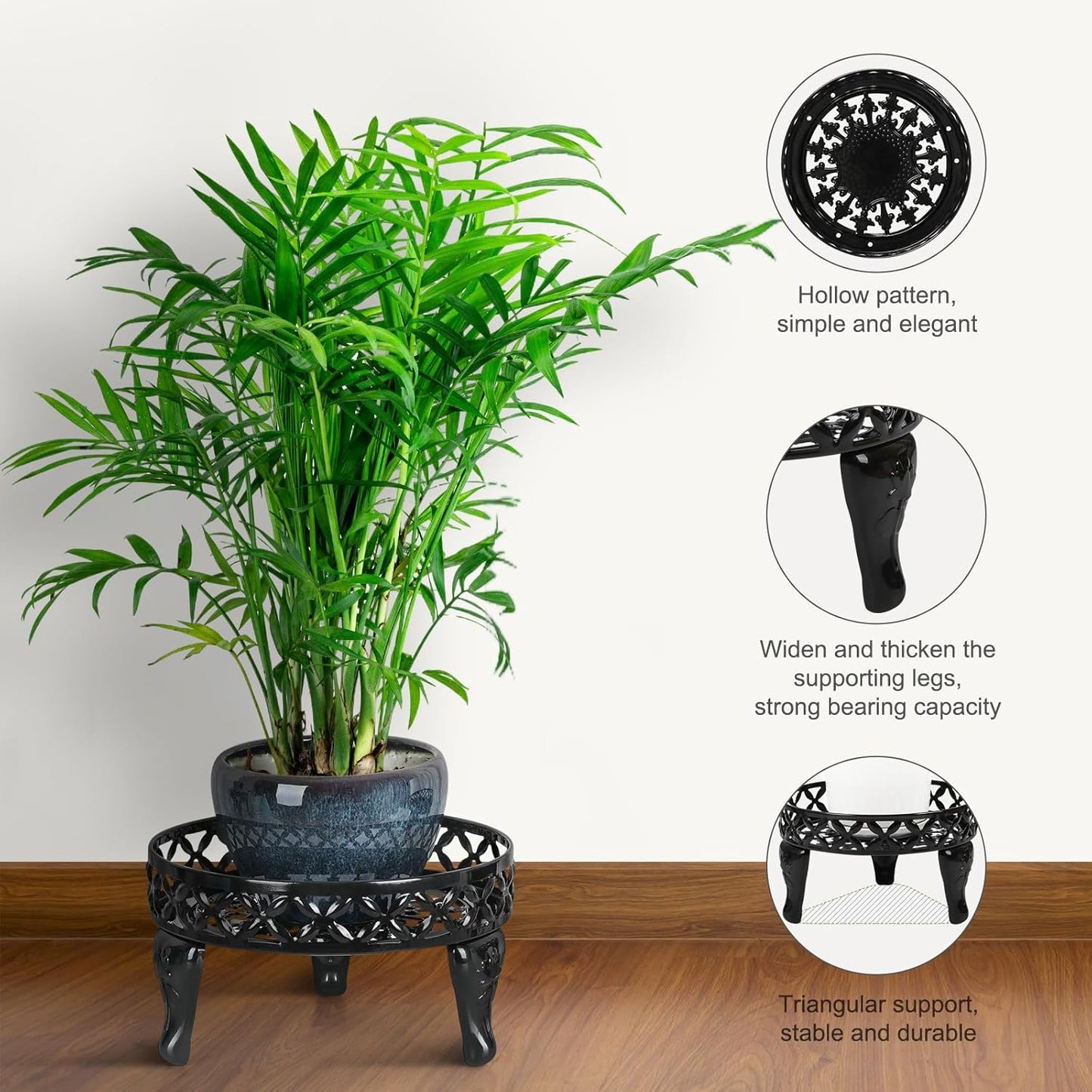 Metal Plant Stand Indoor Outdoor,2 Pack Heavy Duty Iron Plant Stands f