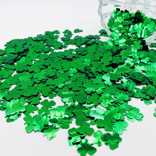 Thousands Pcs Green Confetti Glitter St. Patrick's Day Lucky Clover Sh