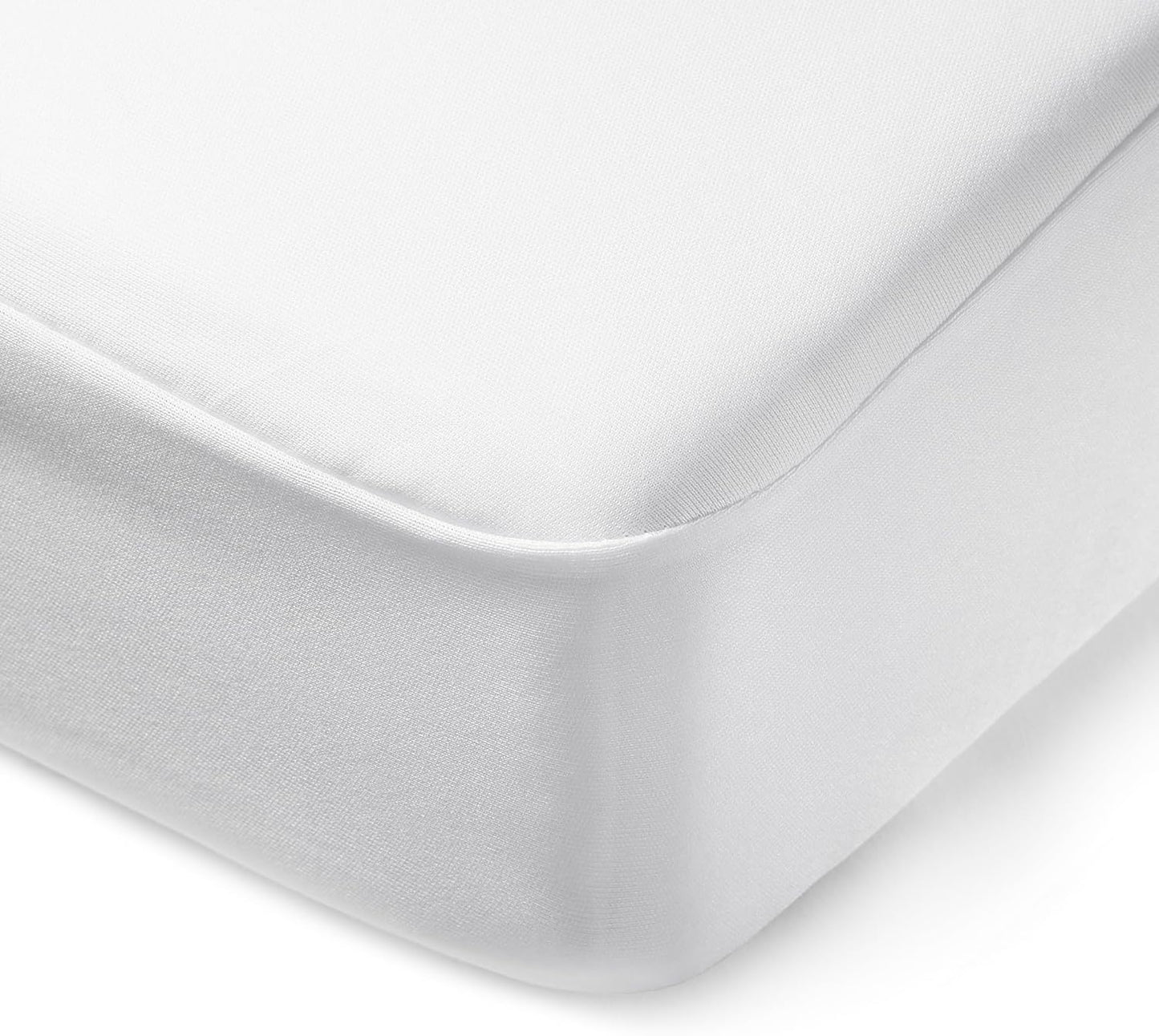 Amazon Basics Waterproof Mattress Protector, Queen, White