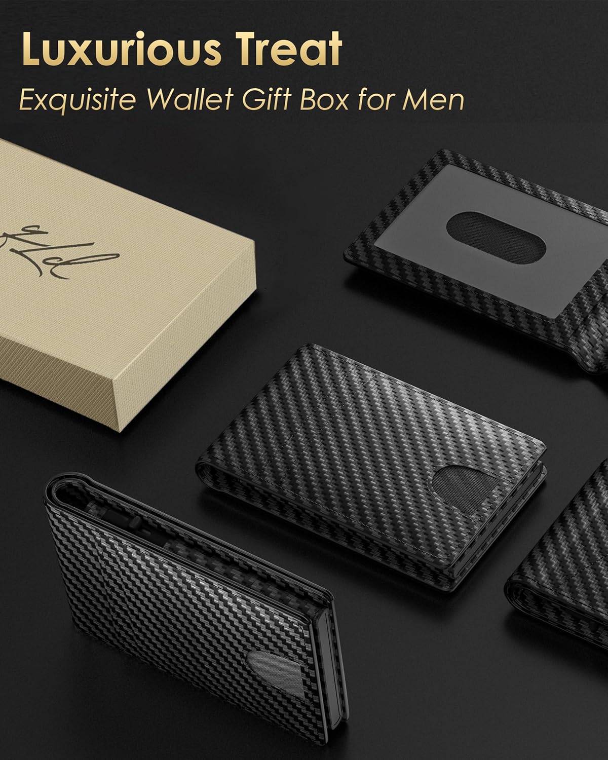 2026 Wallet for Men - RFID Blocking [Functional & Practical] Bifold Sl